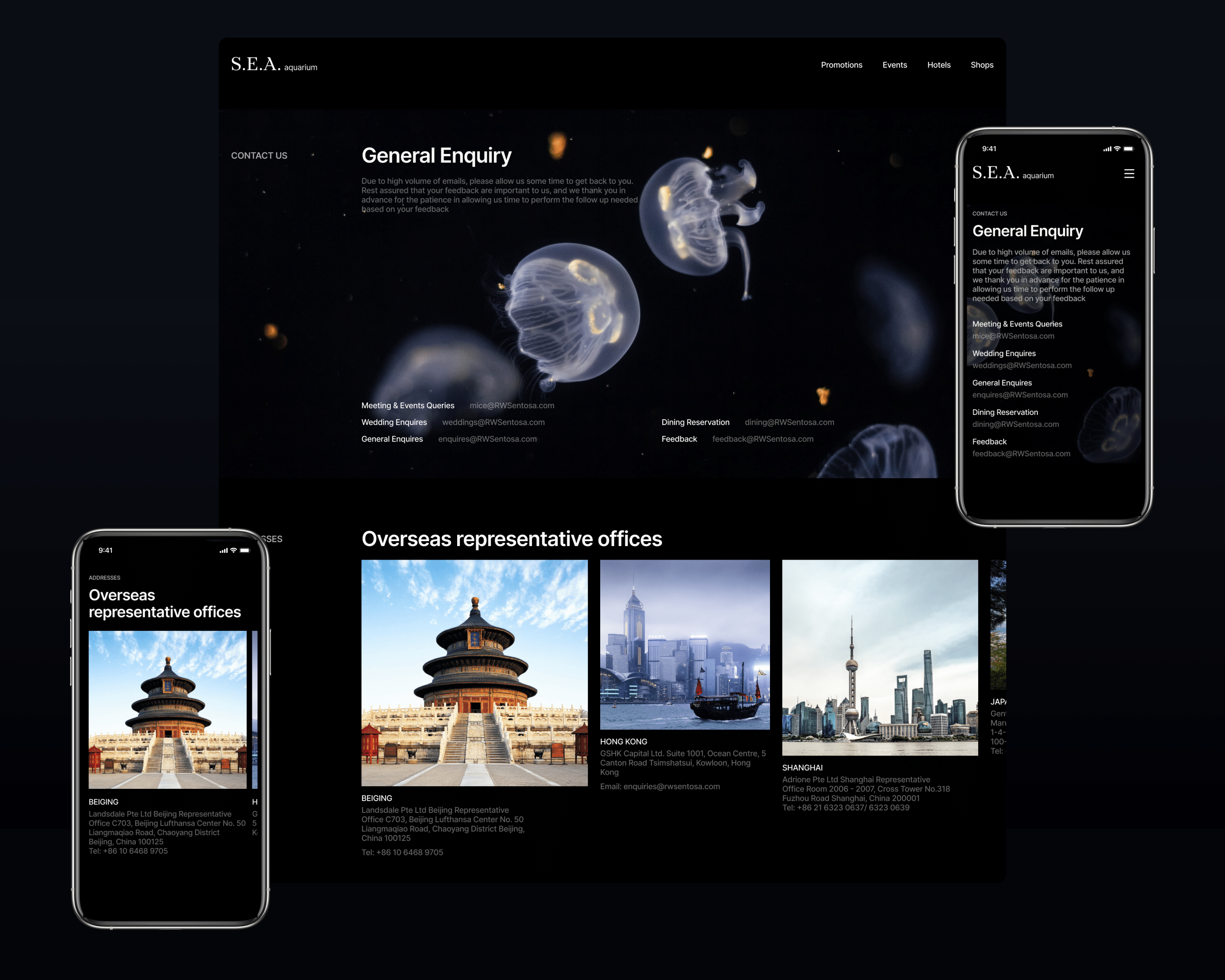 SEA AQUARIUM | Corporate redesign — Изображение №6 — Интерфейсы, Брендинг на Dprofile