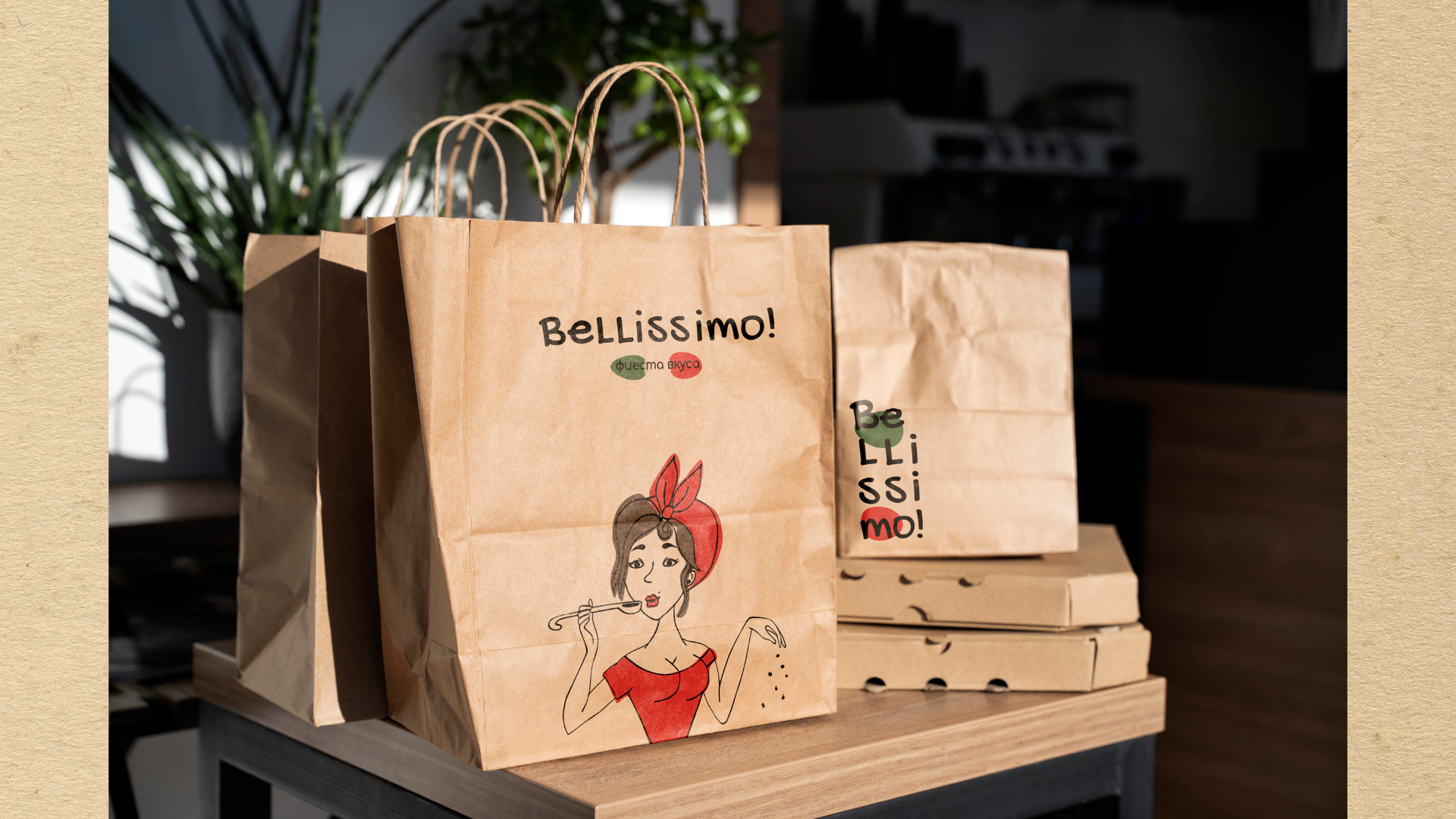 Italian restaraunt BELLISSIMO — Изображение №14 — Иллюстрация, Графика на Dprofile