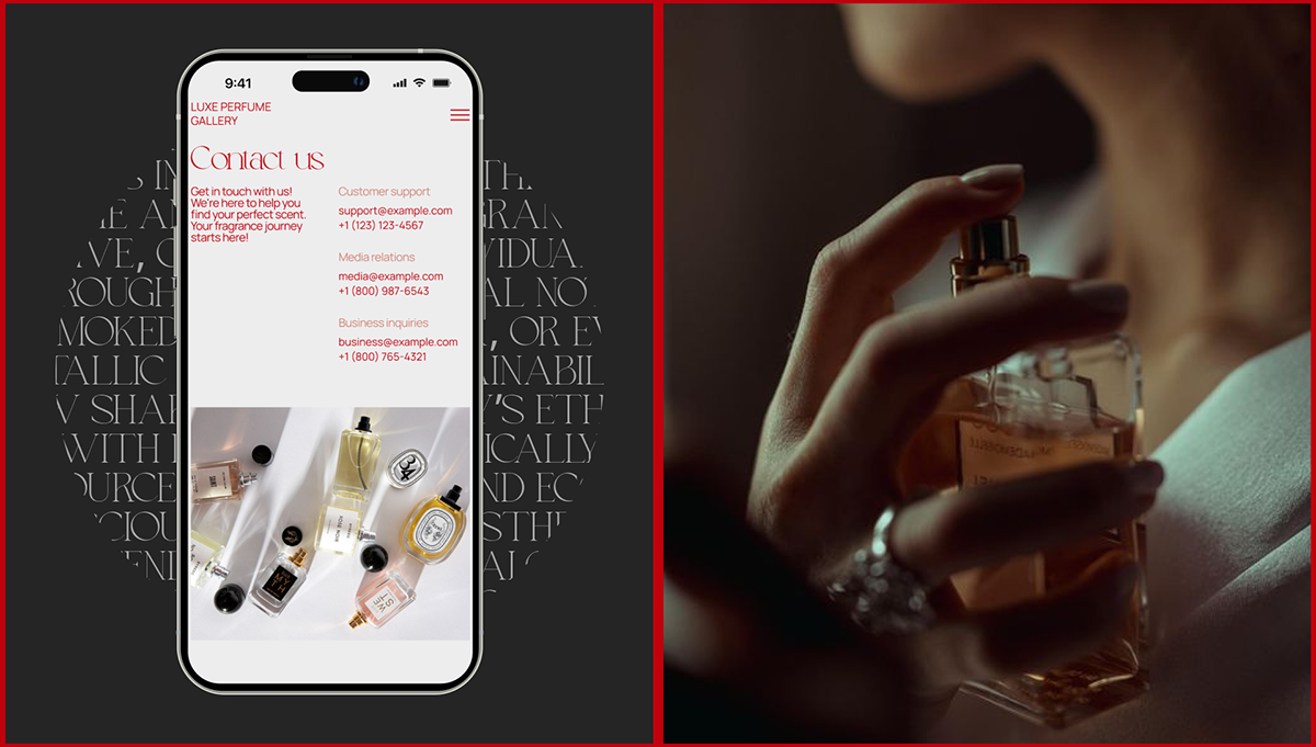 Luxe Perfume Gallery: UX/UI дизайн онлайн-магазина — Изображение №20 — Интерфейсы, Брендинг на Dprofile