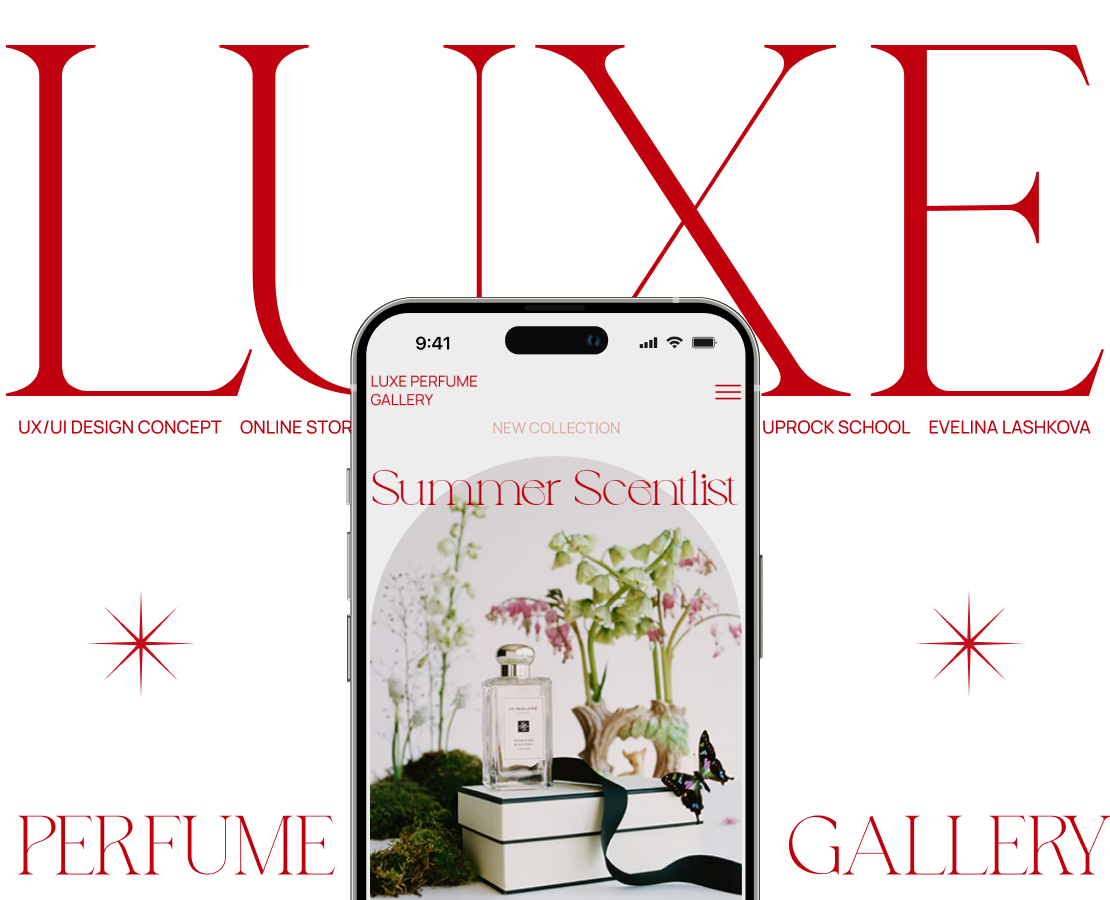Luxe Perfume Gallery: UX/UI дизайн онлайн-магазина — Интерфейсы, Брендинг на Dprofile