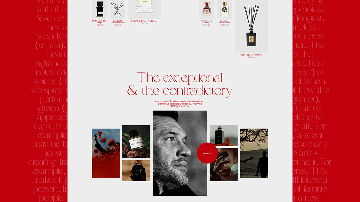 Luxe Perfume Gallery: UX/UI дизайн онлайн-магазина — Изображение №4 — Интерфейсы, Брендинг на Dprofile
