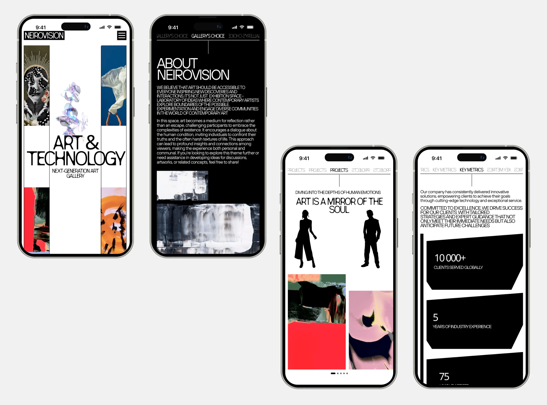Художественная галерея: Концепция UX/UI дизайна сайта — Изображение №13 — Интерфейсы, Брендинг на Dprofile