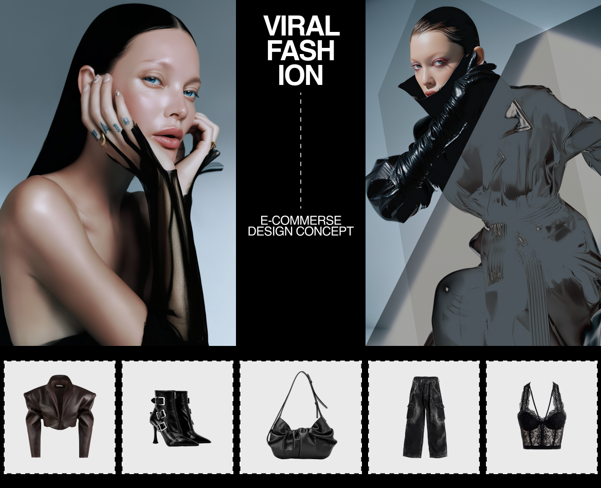 VIRAL Fashion: E-commerce UX/UI Design Concept — Интерфейсы, Брендинг на Dprofile
