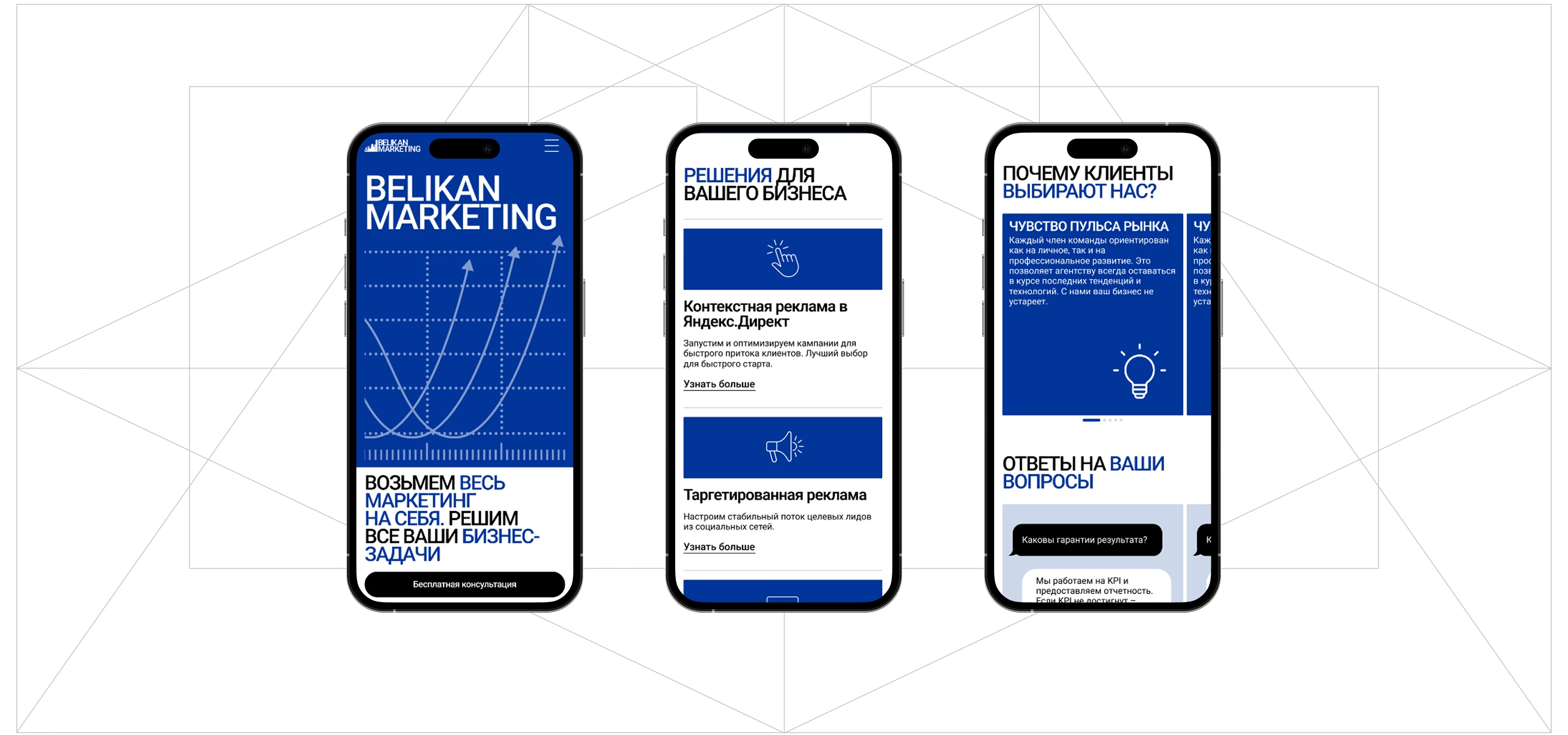 Belikan Marketing — ux/ui дизайн & dev — Изображение №8 — Интерфейсы, Брендинг на Dprofile