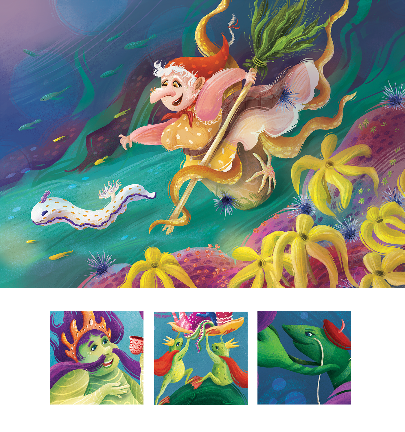 Русские сказки под водой — Изображение №8 — Брендинг, Иллюстрация на Dprofile