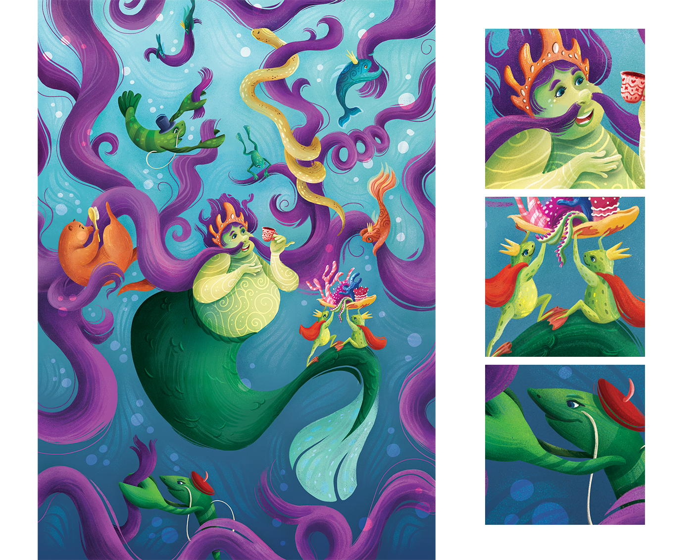 Русские сказки под водой — Изображение №6 — Брендинг, Иллюстрация на Dprofile