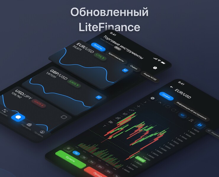 Редизайн FOREX компании LiteFinance — Интерфейсы, Брендинг на Dprofile