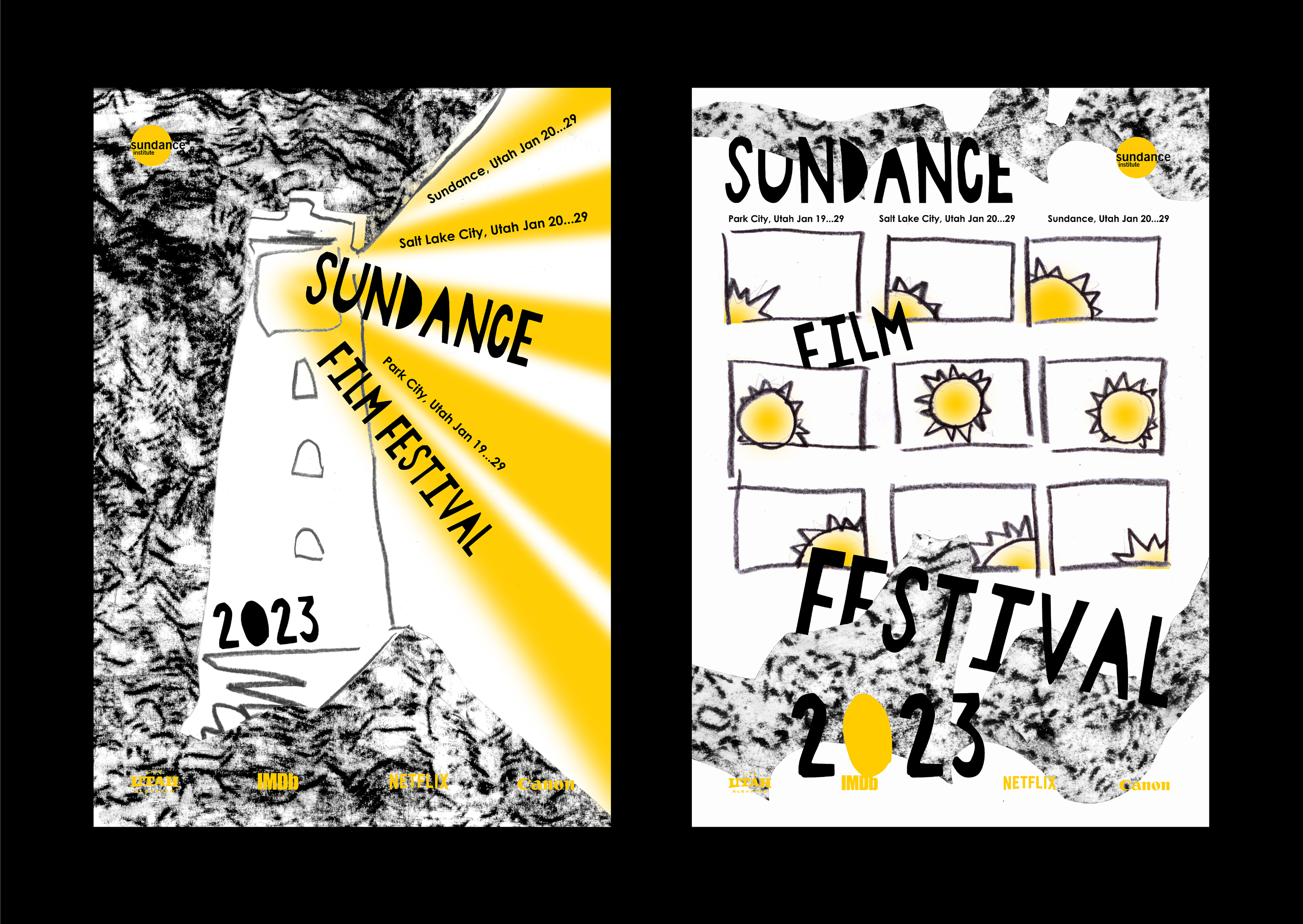 Серия плакатов для фестиваля «SUNDANCE» — Изображение №4 — Графика на Dprofile