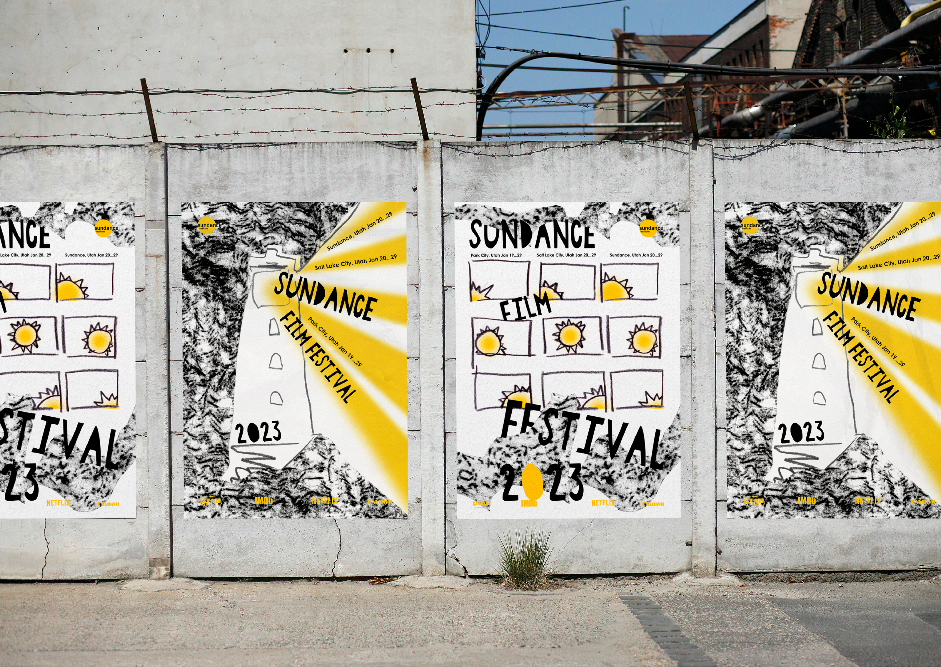 Серия плакатов для фестиваля «SUNDANCE» — Изображение №5 — Графика на Dprofile