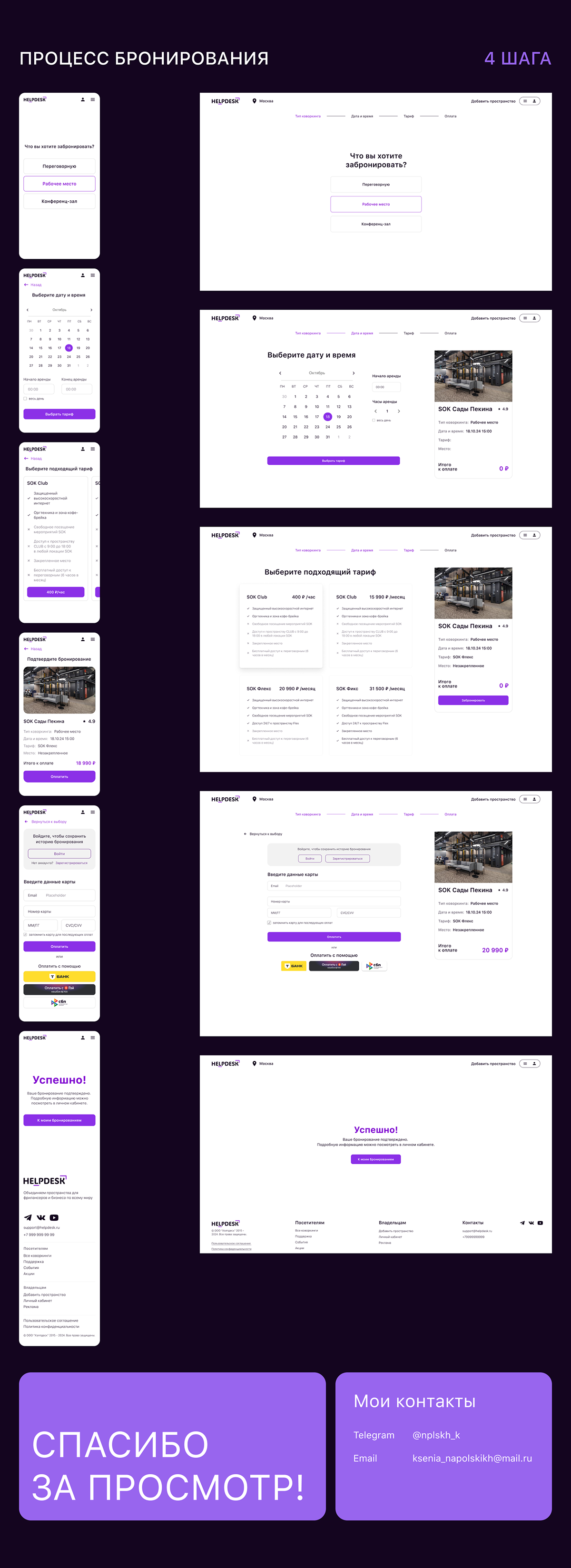 HELPDESK | Coworking search service — Изображение №8 — Интерфейсы на Dprofile