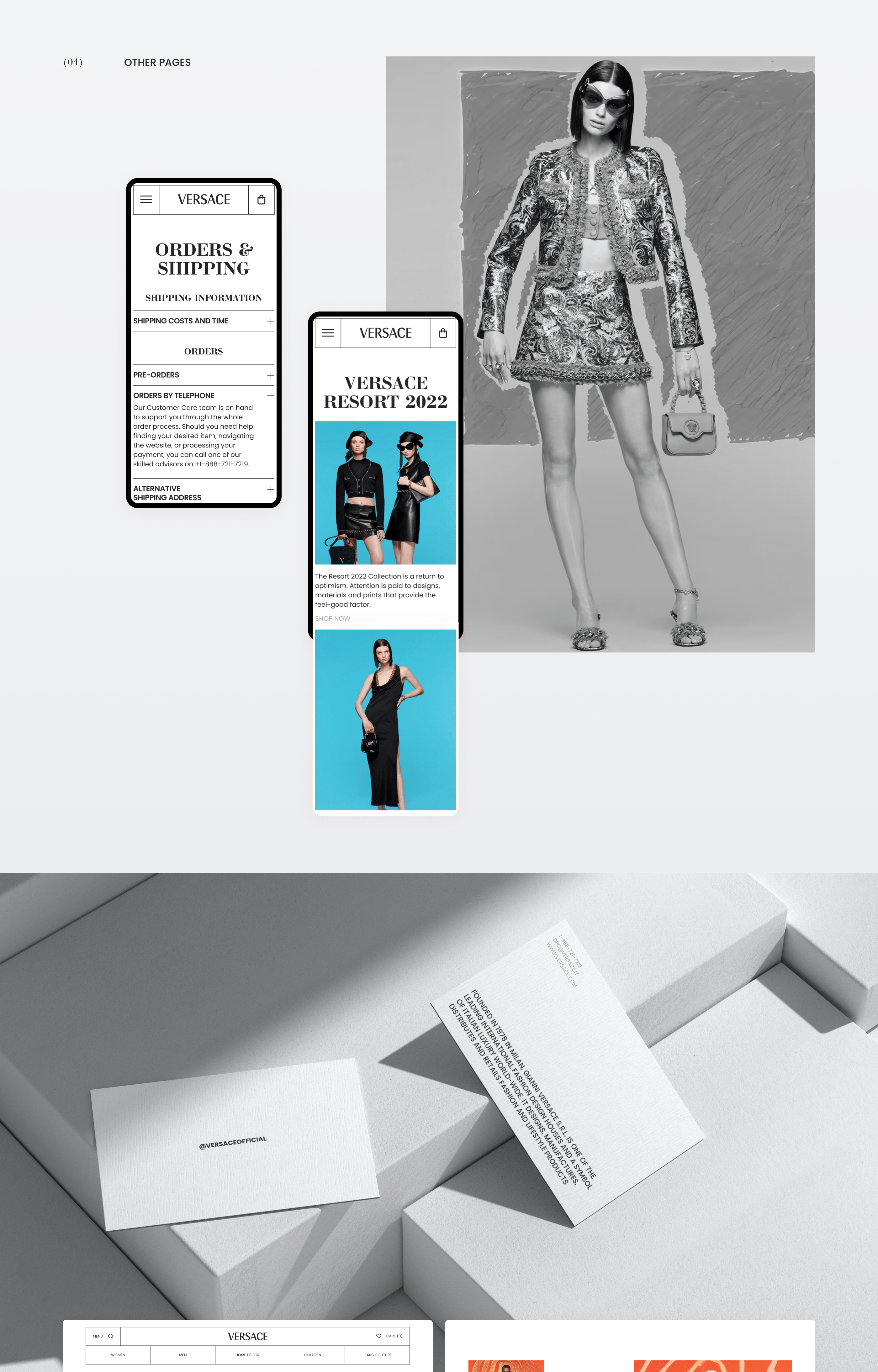 Versace Website Concept — E-commerce — Изображение №5 — Интерфейсы, Брендинг на Dprofile