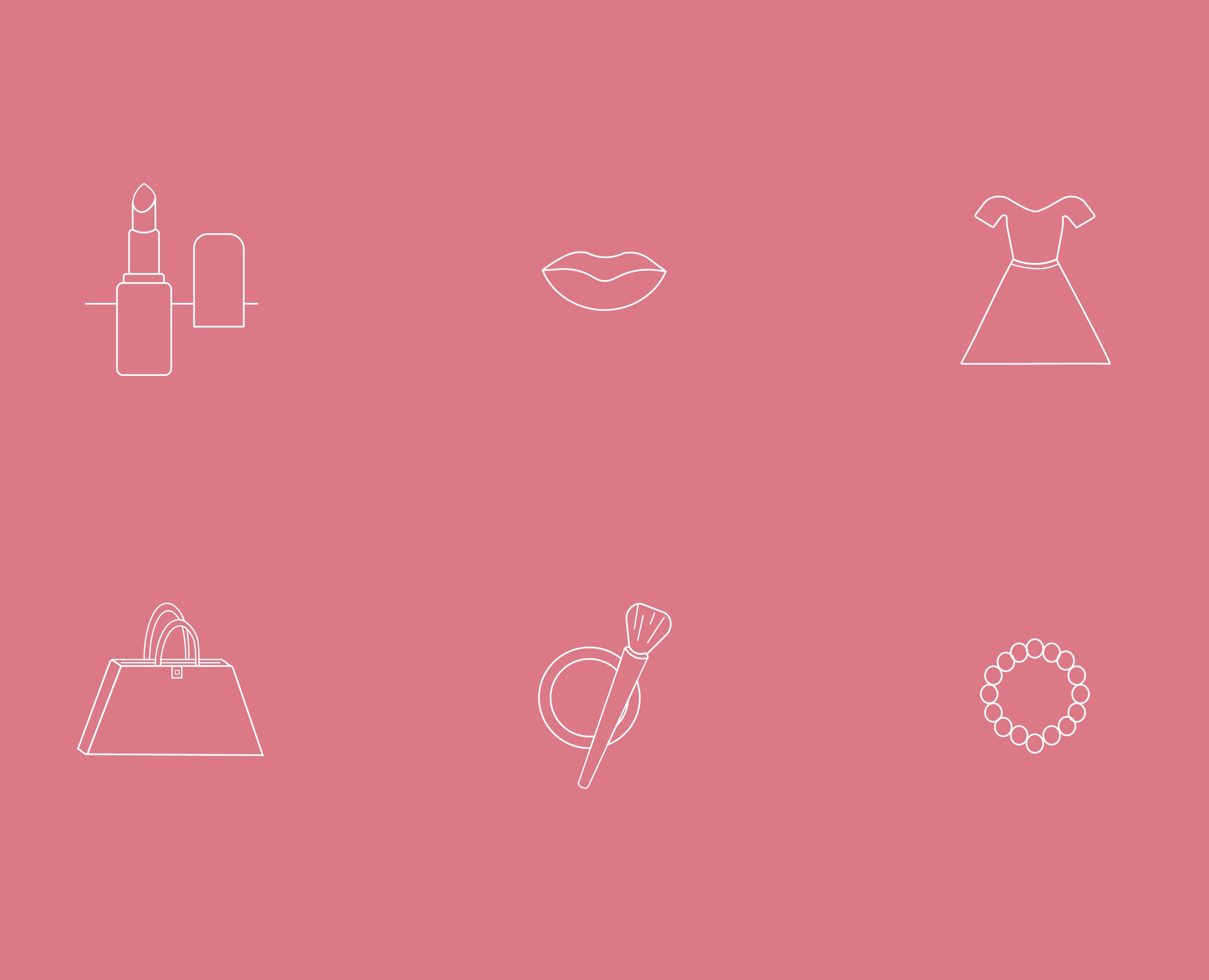 Beauty icons — Иллюстрация, Графика на Dprofile