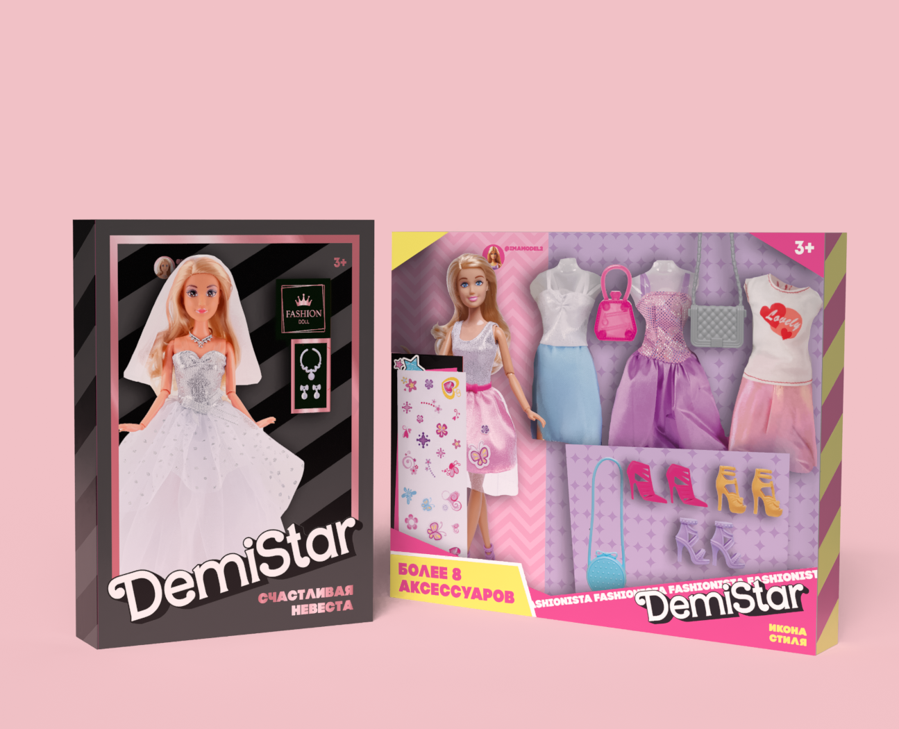 Концепт премиальных кукол Demi Star и игрового набора — Интерфейсы, Брендинг на Dprofile