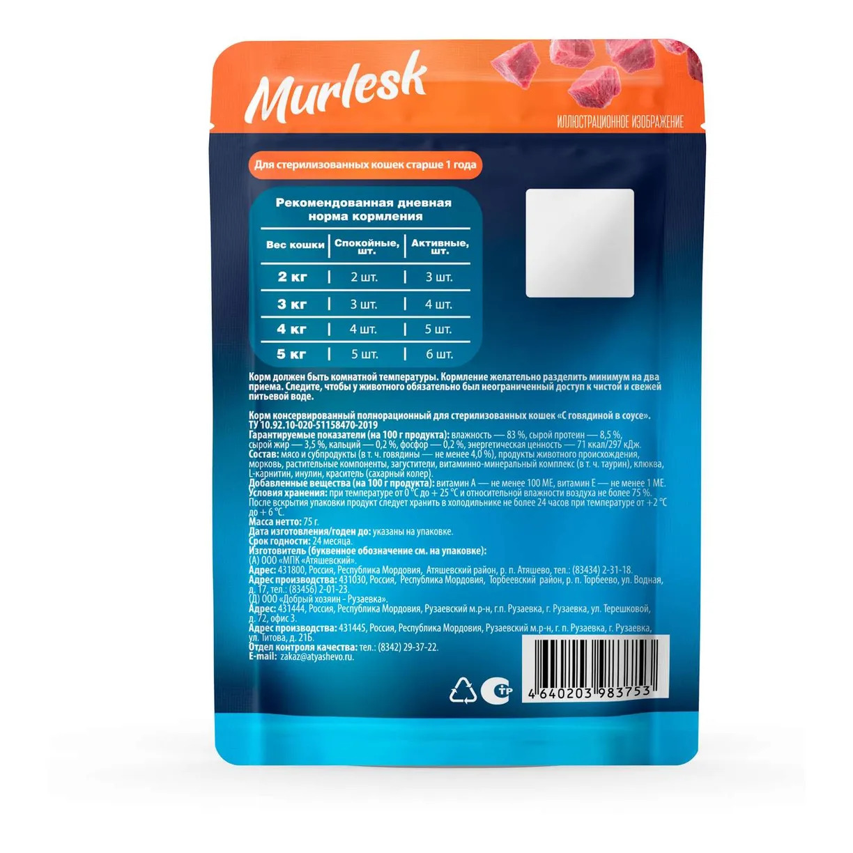 Дизайн упаковки кормов для кошек Murlesk — Изображение №6 — Брендинг на Dprofile