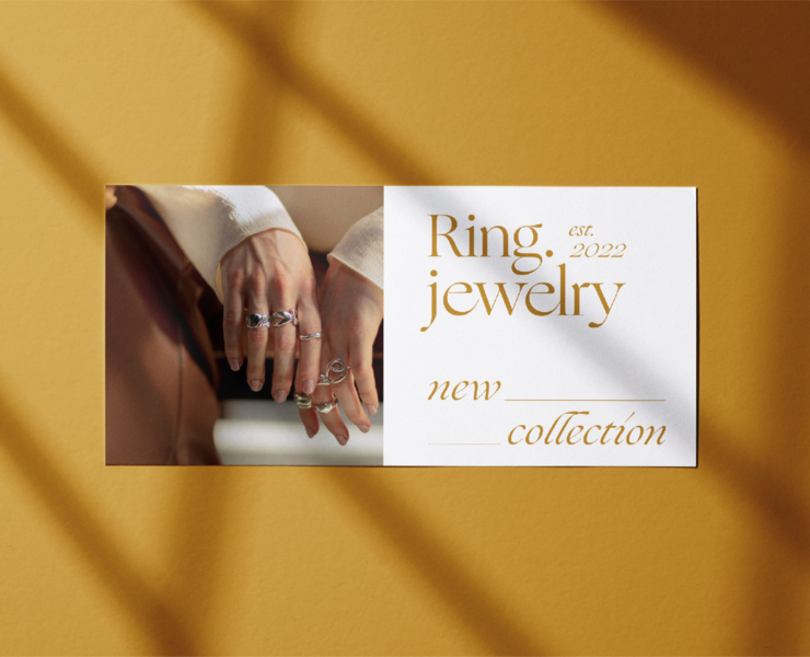 Ring.jewelry / Айдентика для бренда ювелирных украшений — Брендинг, Графика на Dprofile