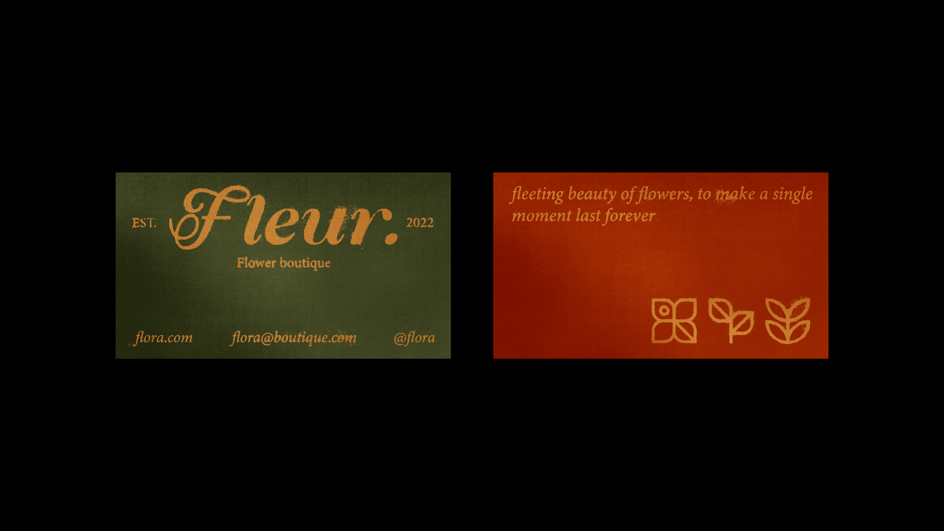 Fleur / Айдентика для цветочного магазина — Изображение №2 — Брендинг, Графика на Dprofile