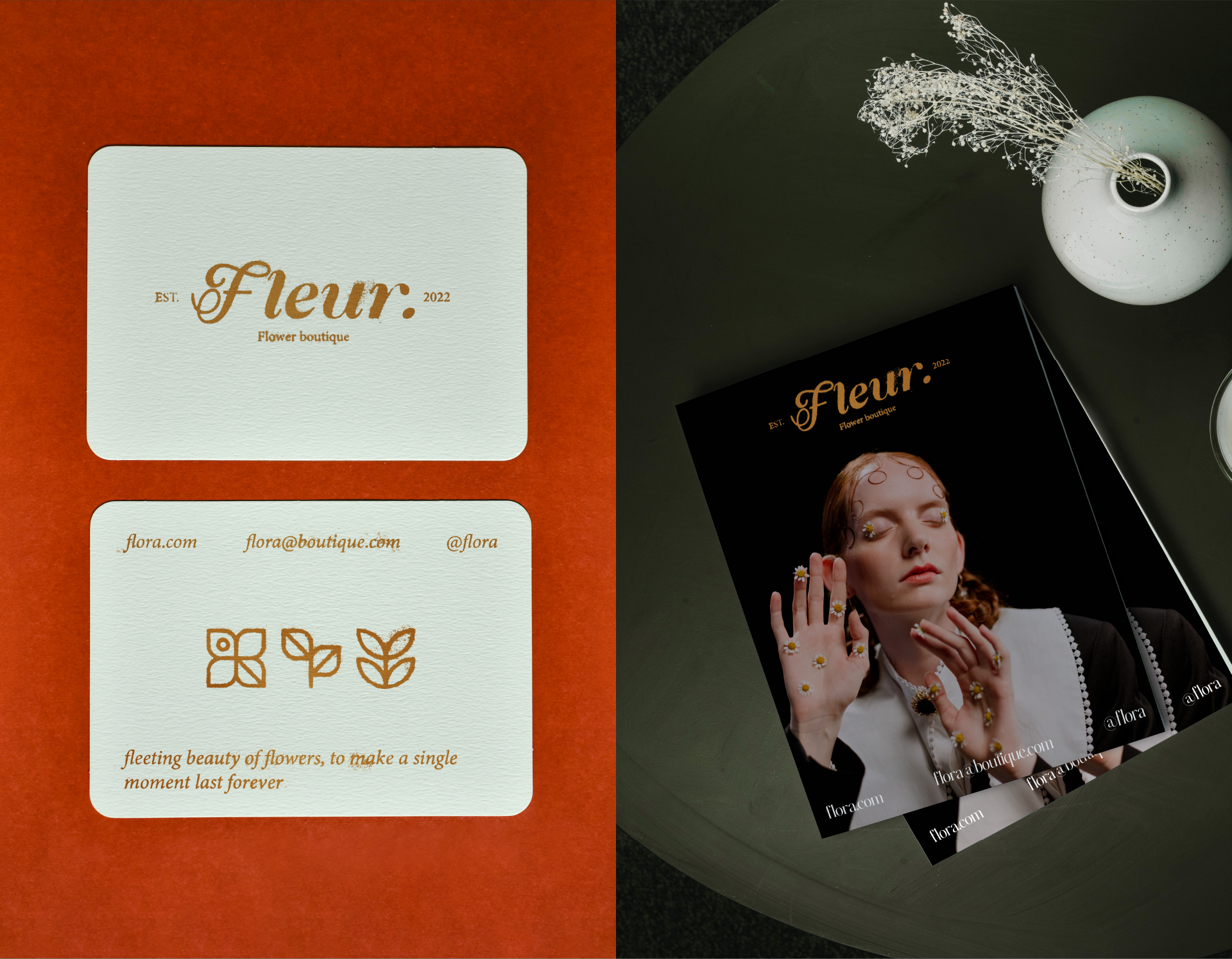 Fleur / Айдентика для цветочного магазина — Изображение №9 — Брендинг, Графика на Dprofile