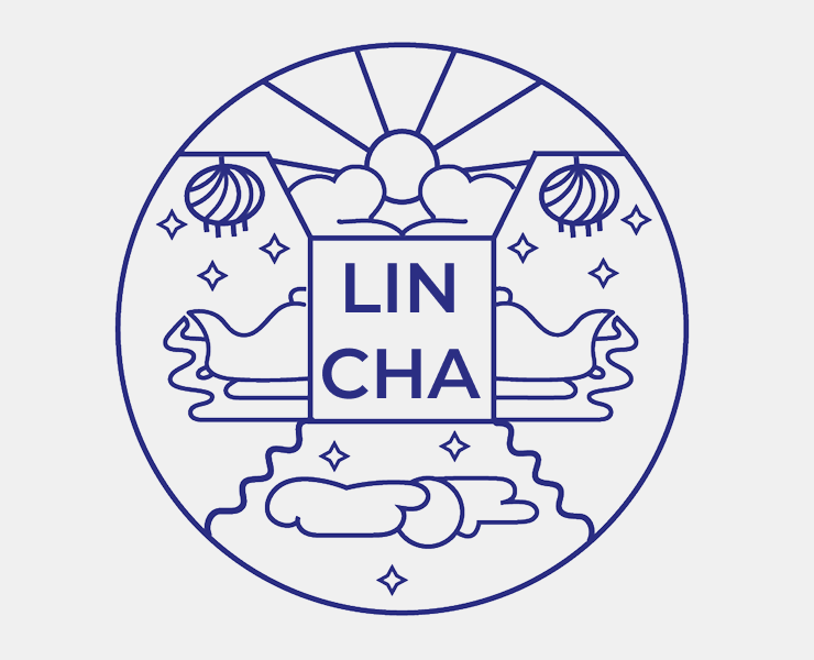 Айдентика чайного бутика LIN CHA на Dprofile