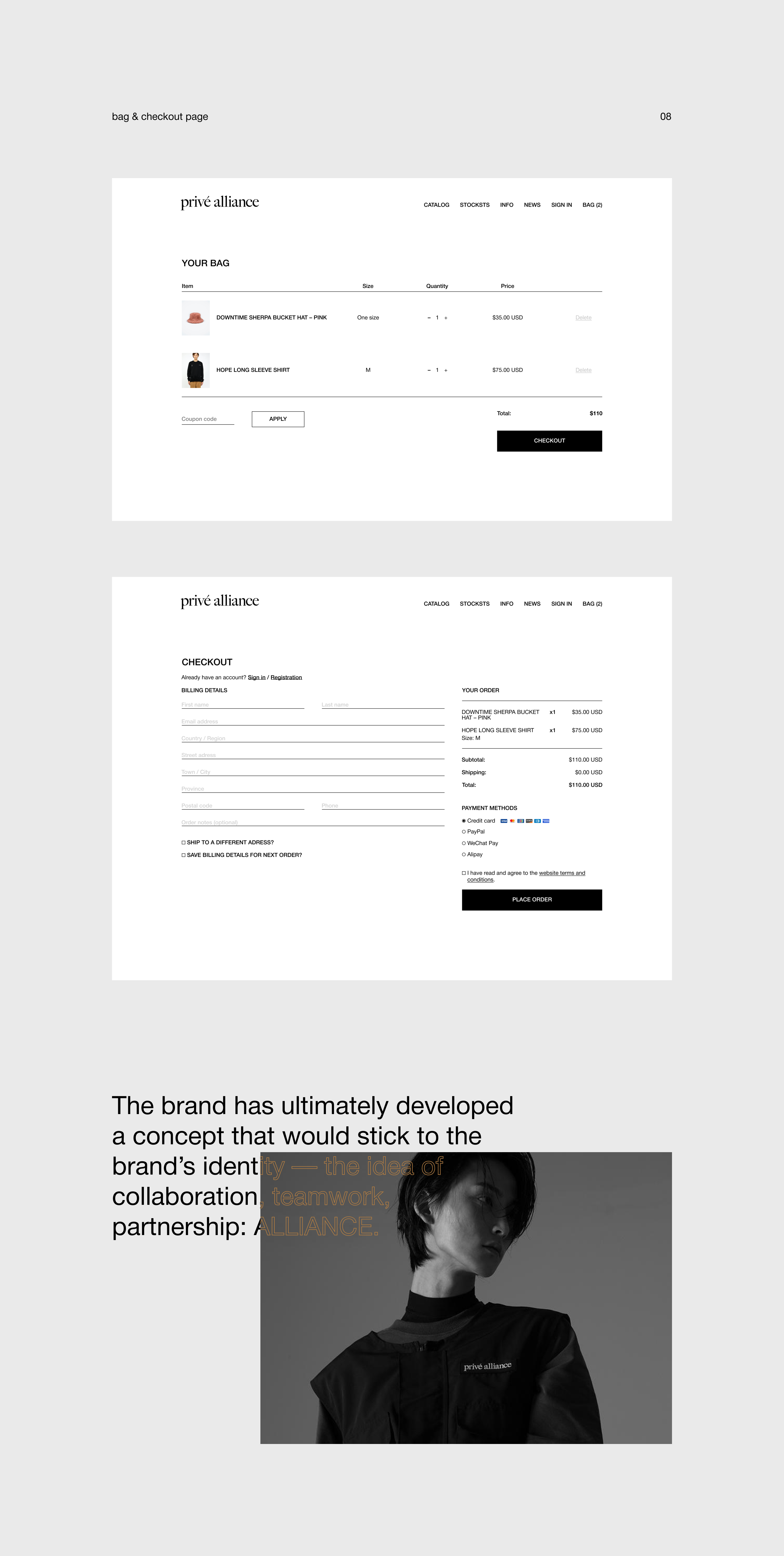 PRIVÉ ALLIANCE redesign concept — Изображение №5 — Интерфейсы на Dprofile