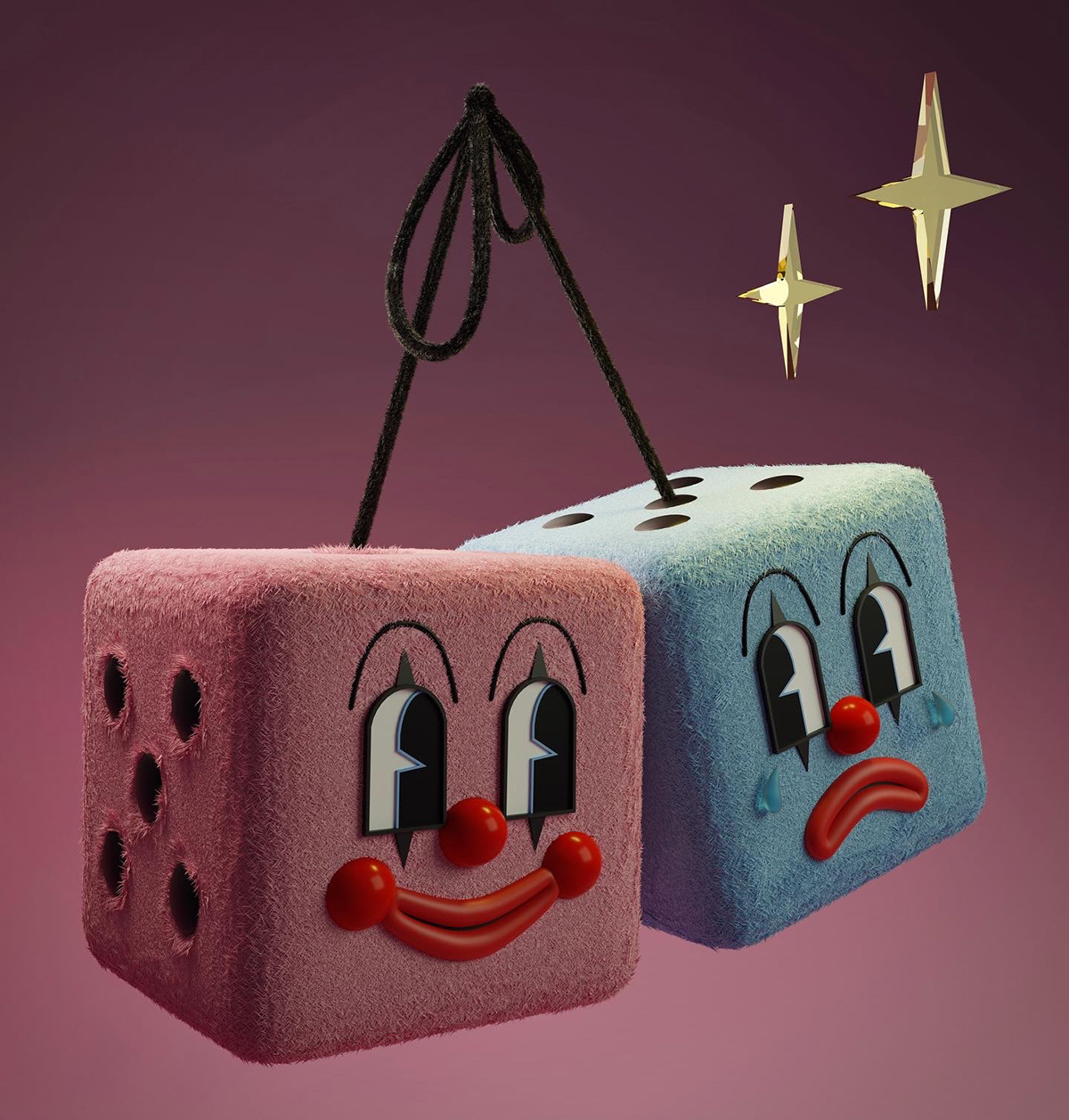 3D Иллюстрация "Game Dice" — Изображение №1 — Иллюстрация, 3D на Dprofile