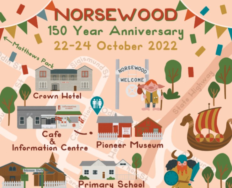 Иллюстрированная карта Norsewood — Иллюстрация, Графика на Dprofile