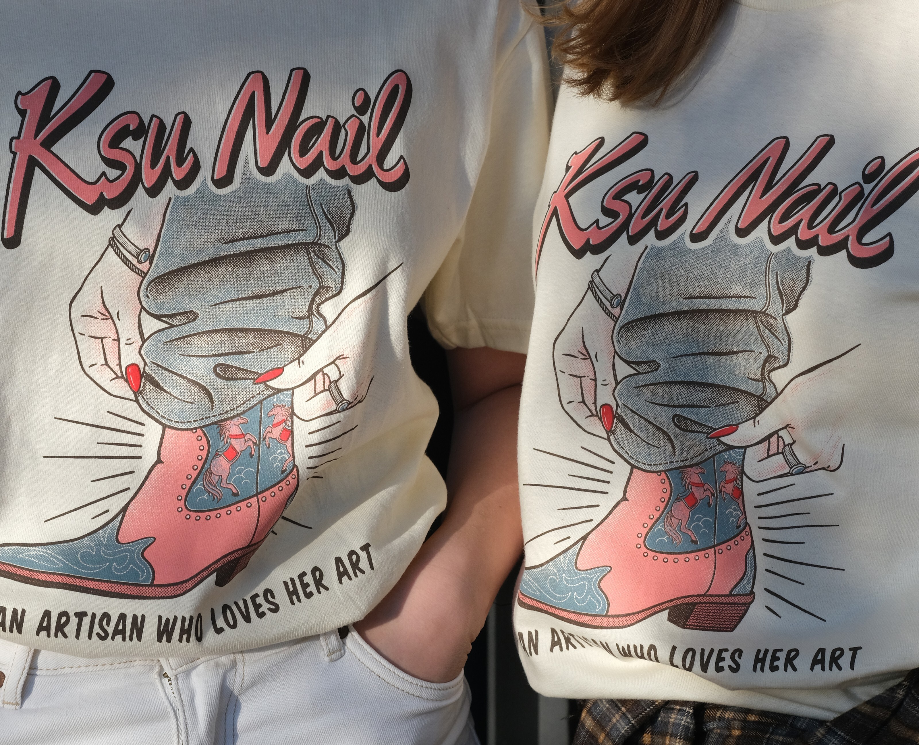 Дизайн мерча "Ksu Nail" на Dprofile