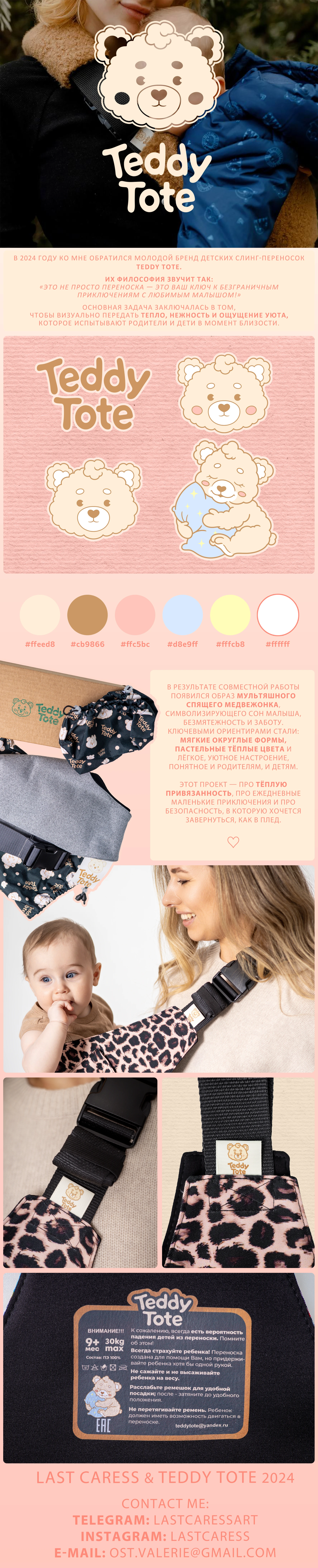 Разработка логотипа для детского бренда "Teddy Tote" — Изображение №1 — Интерфейсы, Брендинг на Dprofile