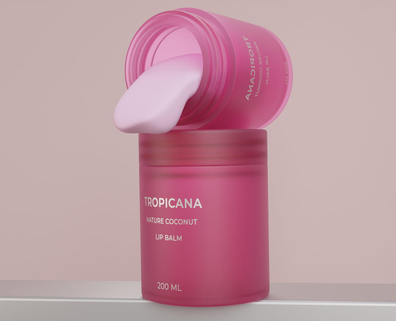 LIP BALM 3D MODEL "TROPICANA" — Иллюстрация, 3D на Dprofile