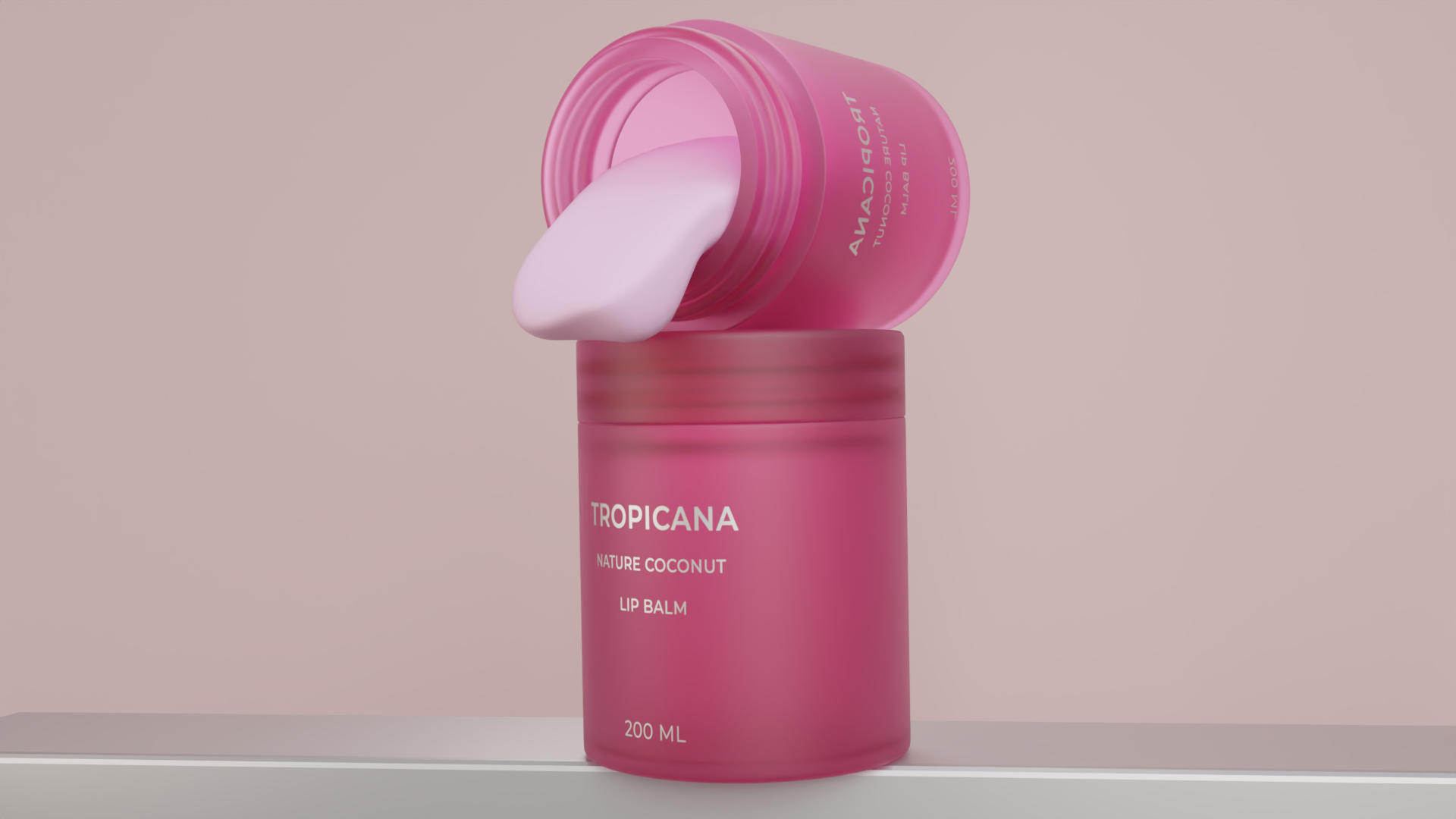 LIP BALM 3D MODEL "TROPICANA" — Изображение №1 — Иллюстрация, 3D на Dprofile