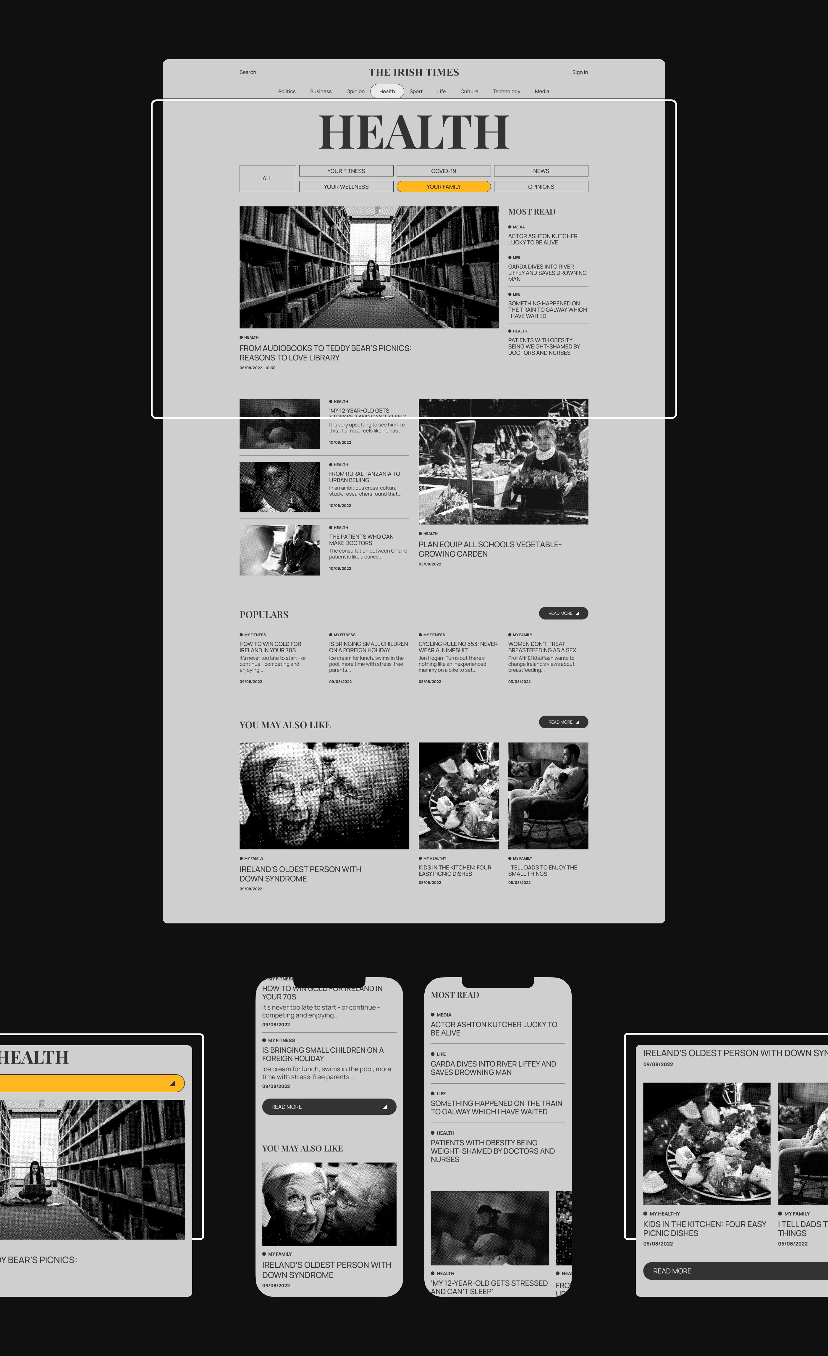 THE IRISH TIMES | Redesign news site — Изображение №9 — Интерфейсы, Графика на Dprofile