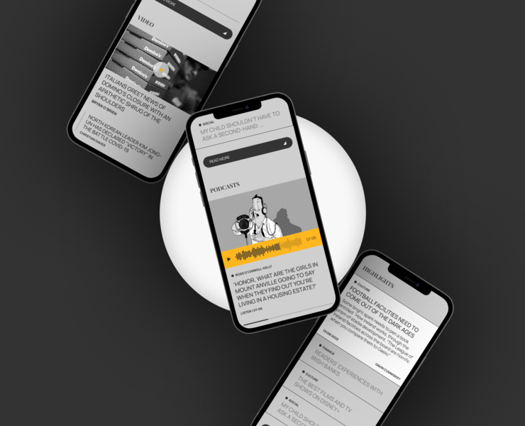 THE IRISH TIMES | Redesign news site на Dprofile