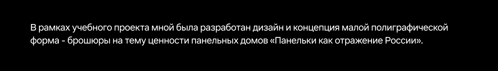 Брошюра "Панельки как отражение России" — Изображение №3 — Графика на Dprofile