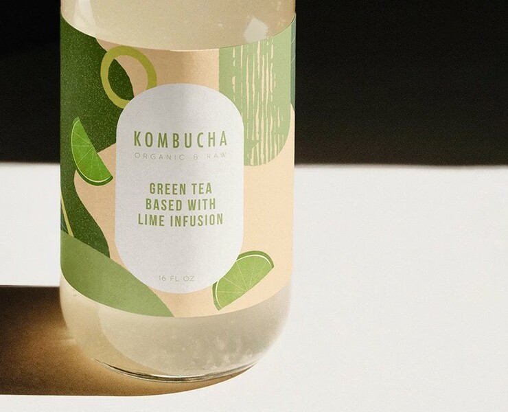 ORGANIC KOMBUCHA PACKAGING — Иллюстрация, Графика на Dprofile