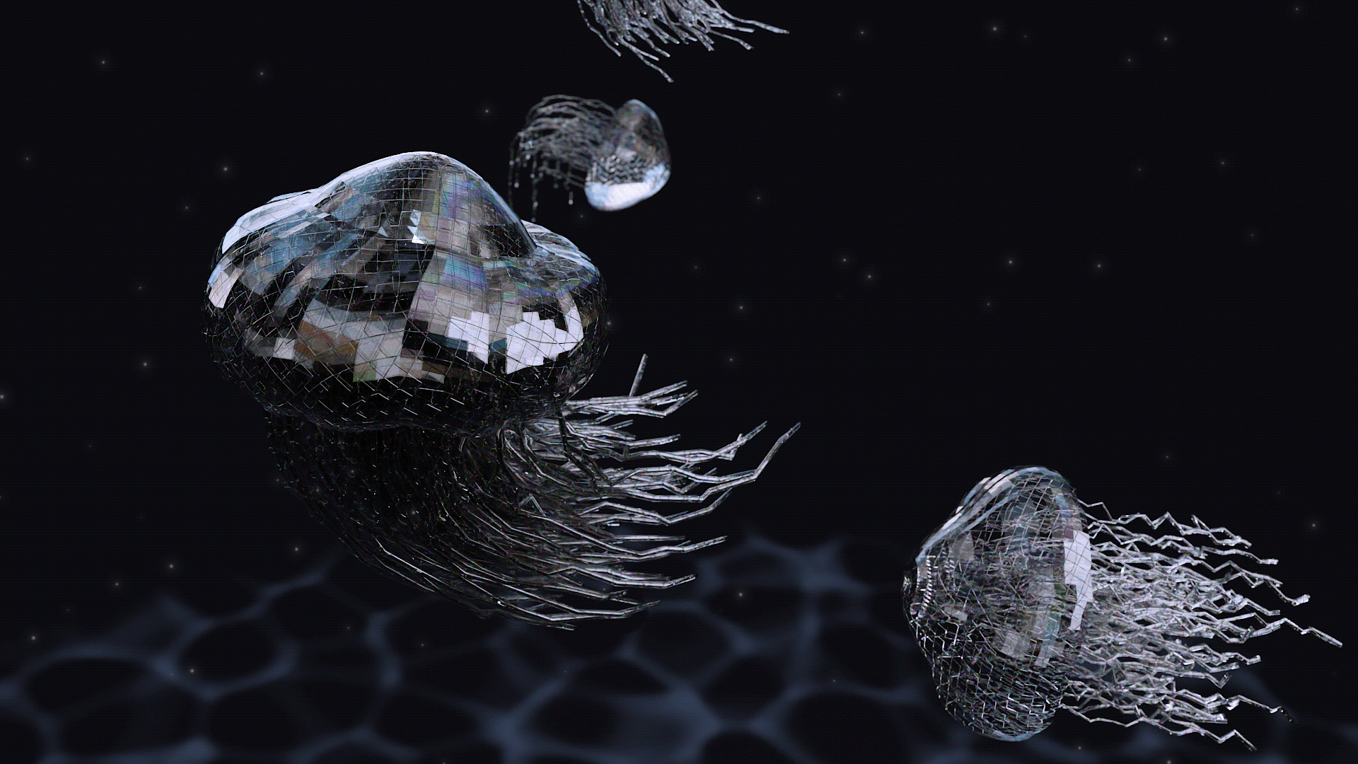 Art. "Diamond jellyfish" — Изображение №4 — 3D, Анимация на Dprofile