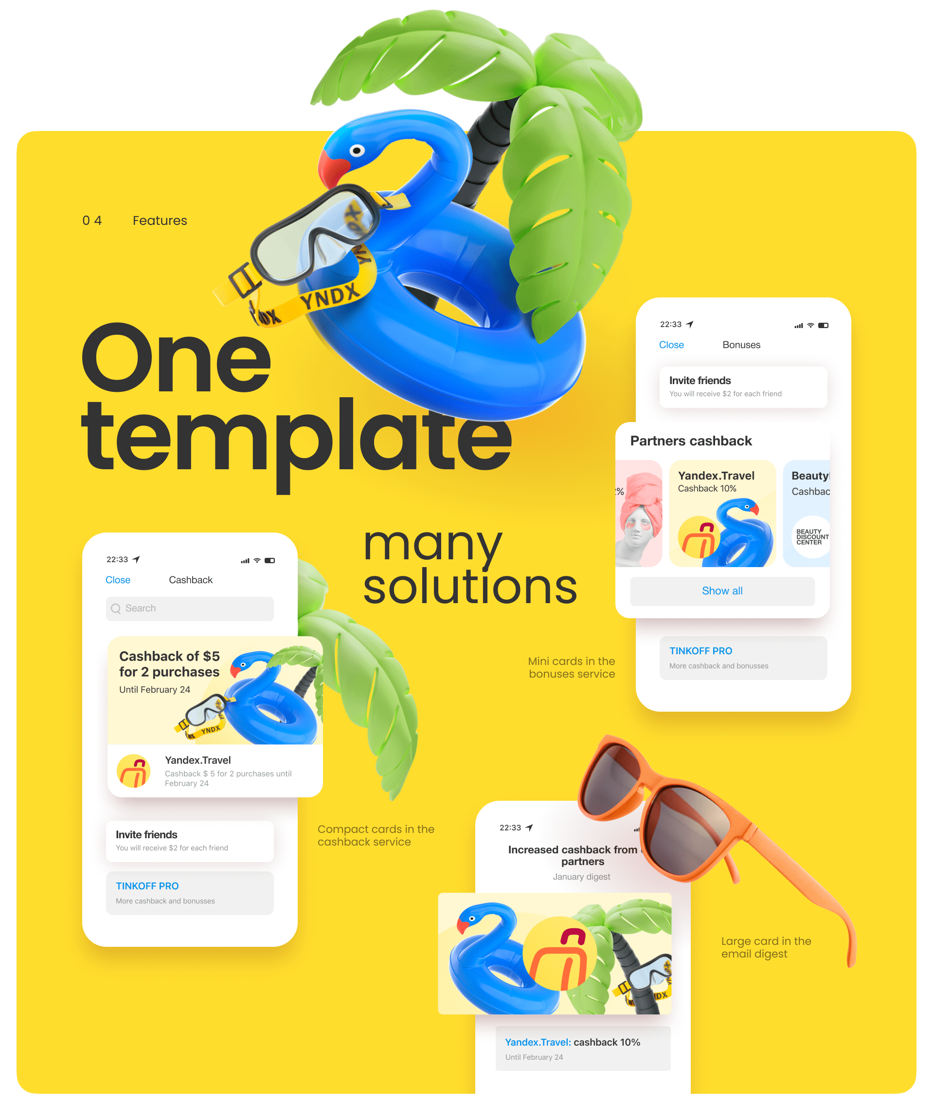 Cashback cards for Tinkoff mobile app — Изображение №3 — Графика, Анимация на Dprofile