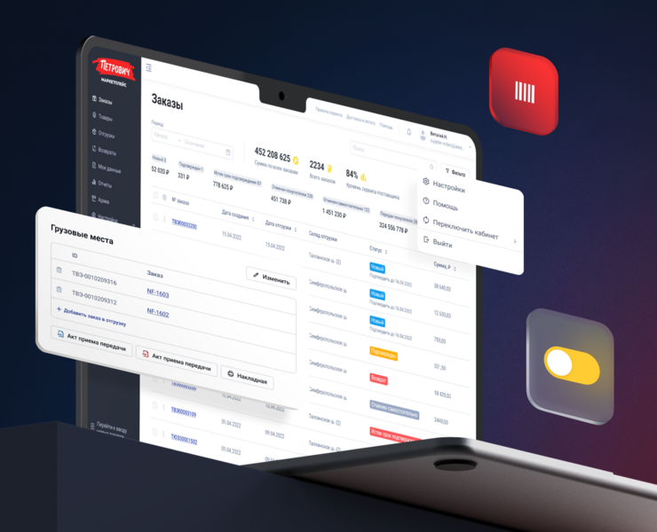 Петрович SRM — Интерфейсы, Графика на Dprofile