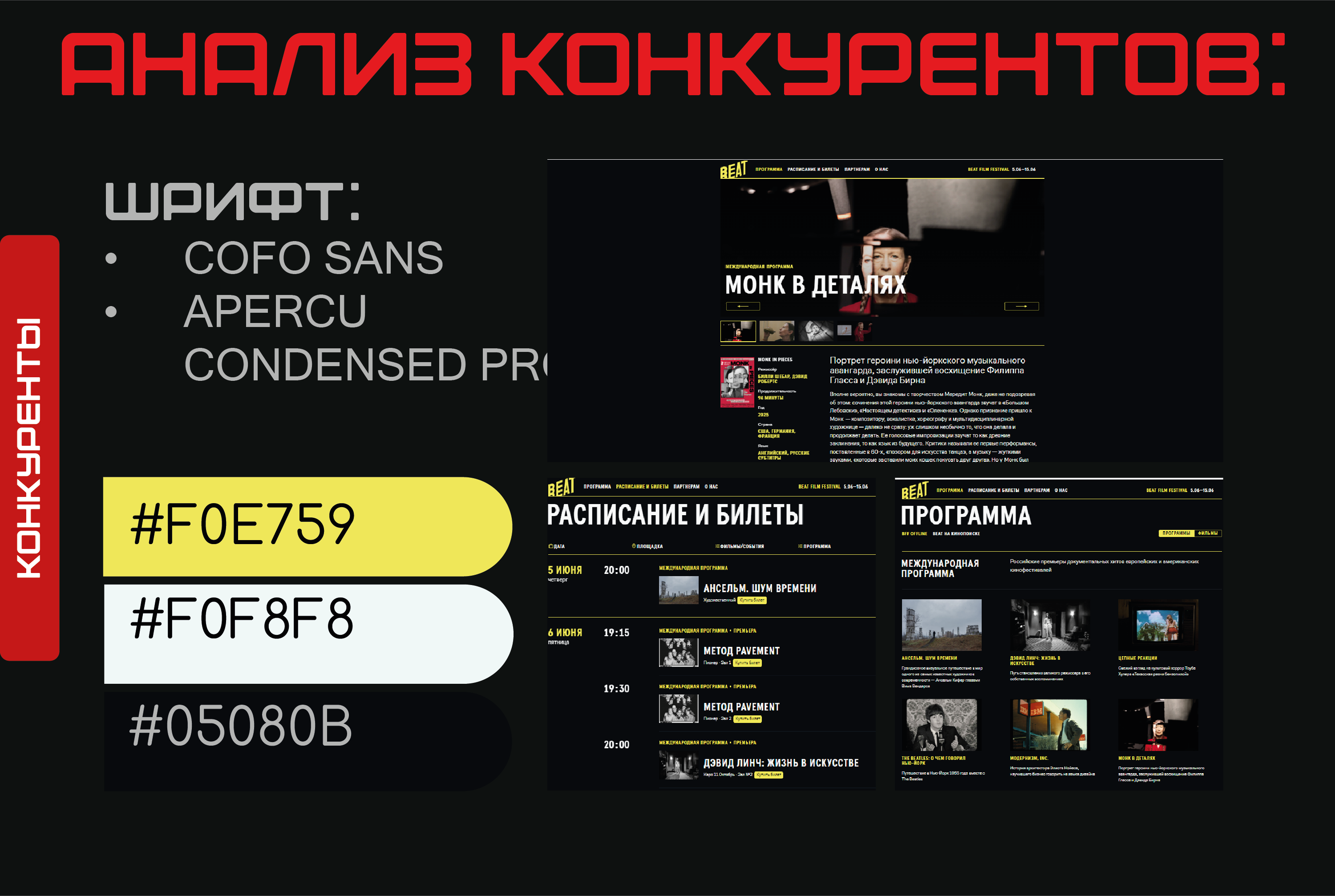 Кинотеатр "Пионер" Подбор шрифтовой пары — Изображение №3 — Брендинг на Dprofile