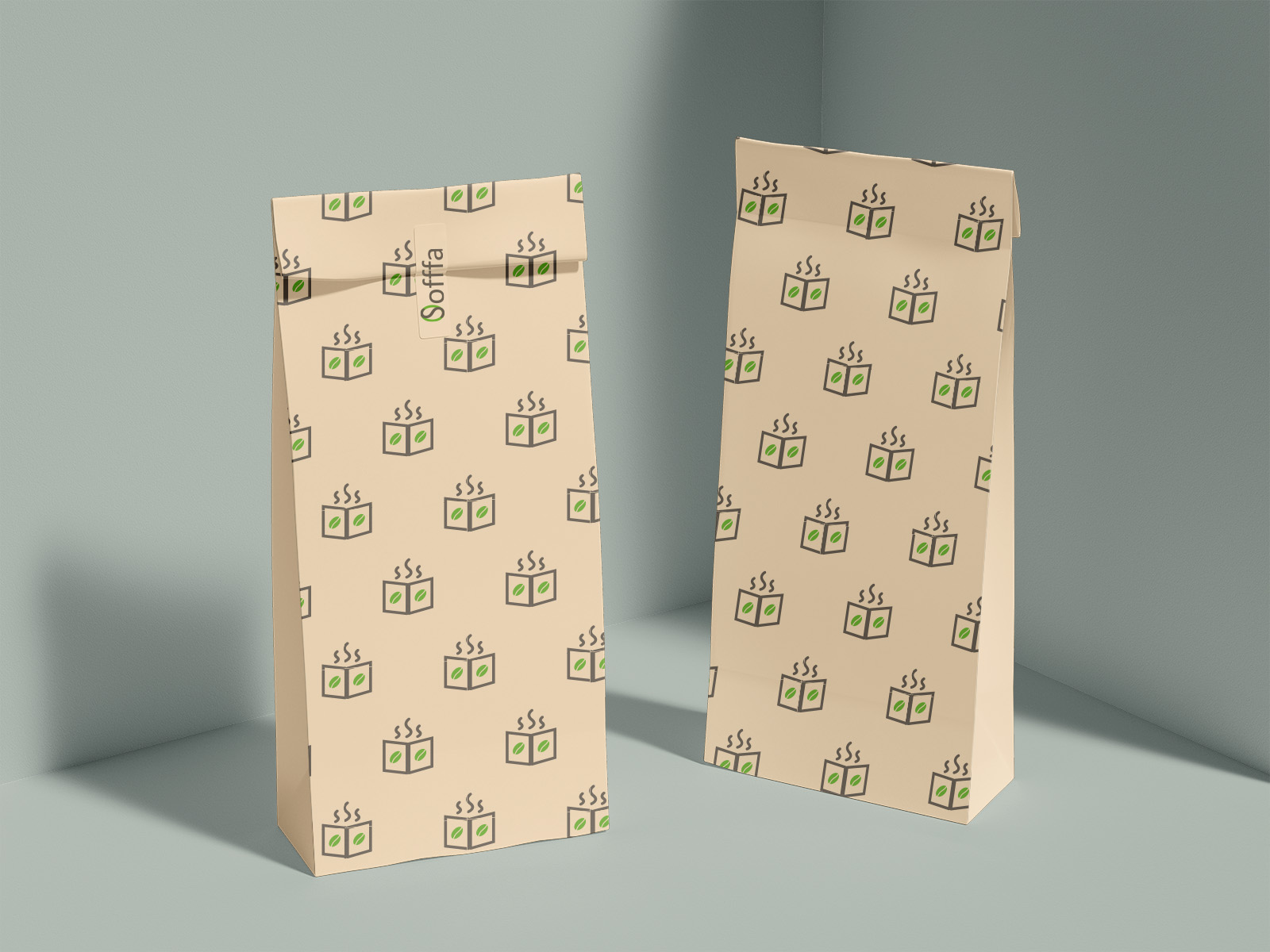 Логотип и минимальный фирменный стиль кофейни Sofffa — Изображение №6 — Брендинг на Dprofile