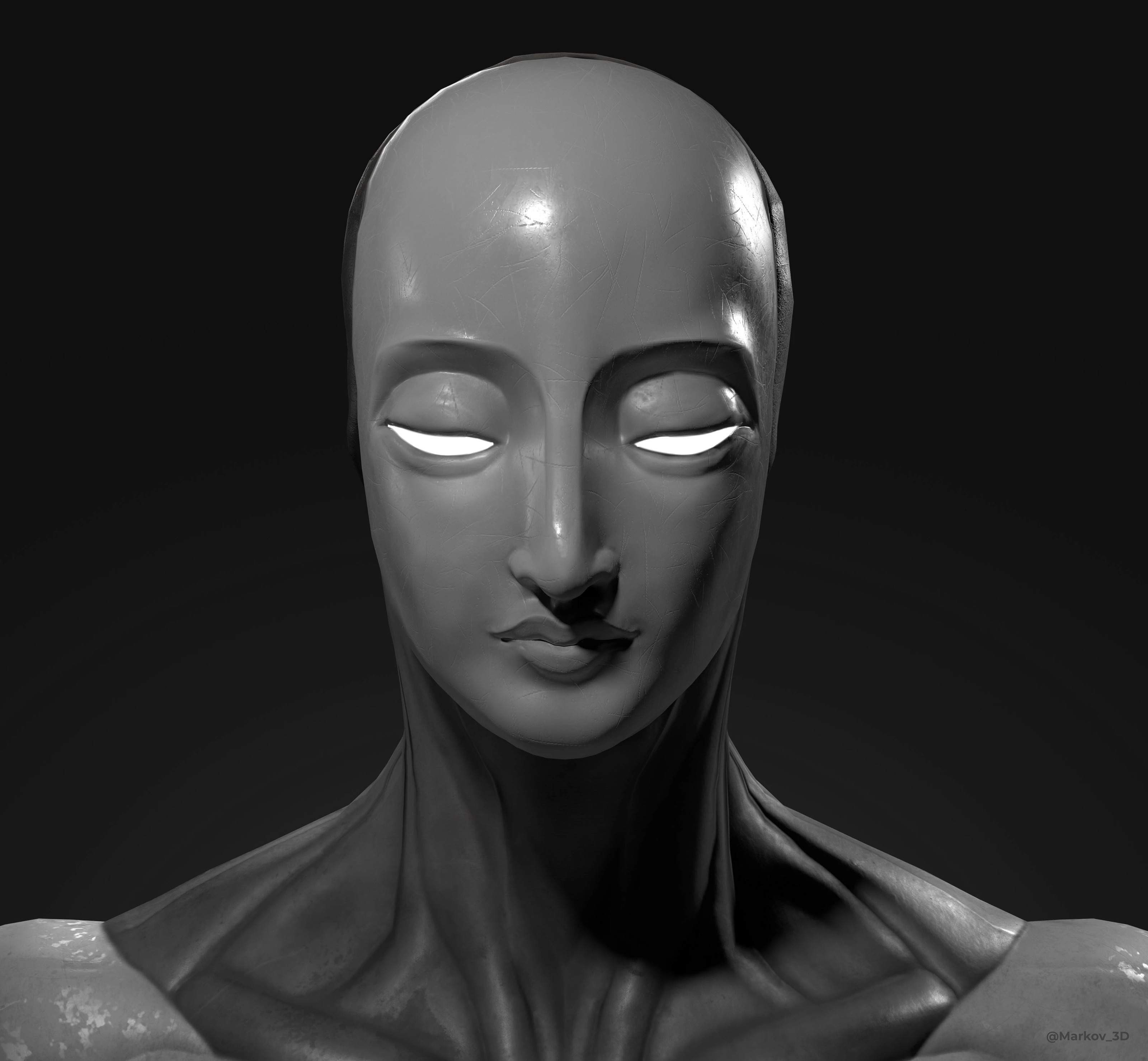 Персонаж робот-чайный мастер (3D модель, Game Ready) — Изображение №11 — 3D на Dprofile