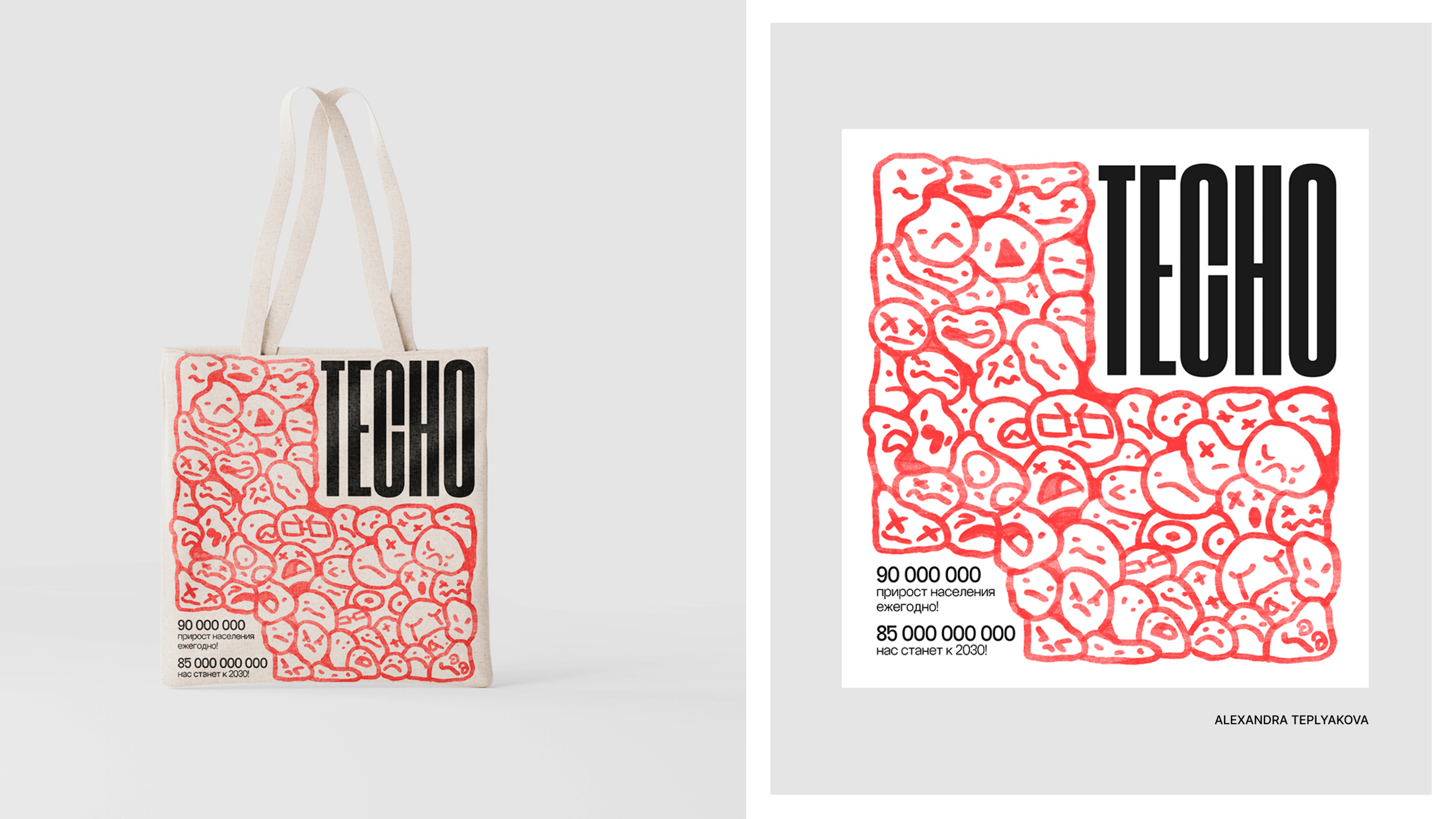 ЭКОЛЛАБА | tote bags print design — Изображение №17 — Брендинг, Графика на Dprofile