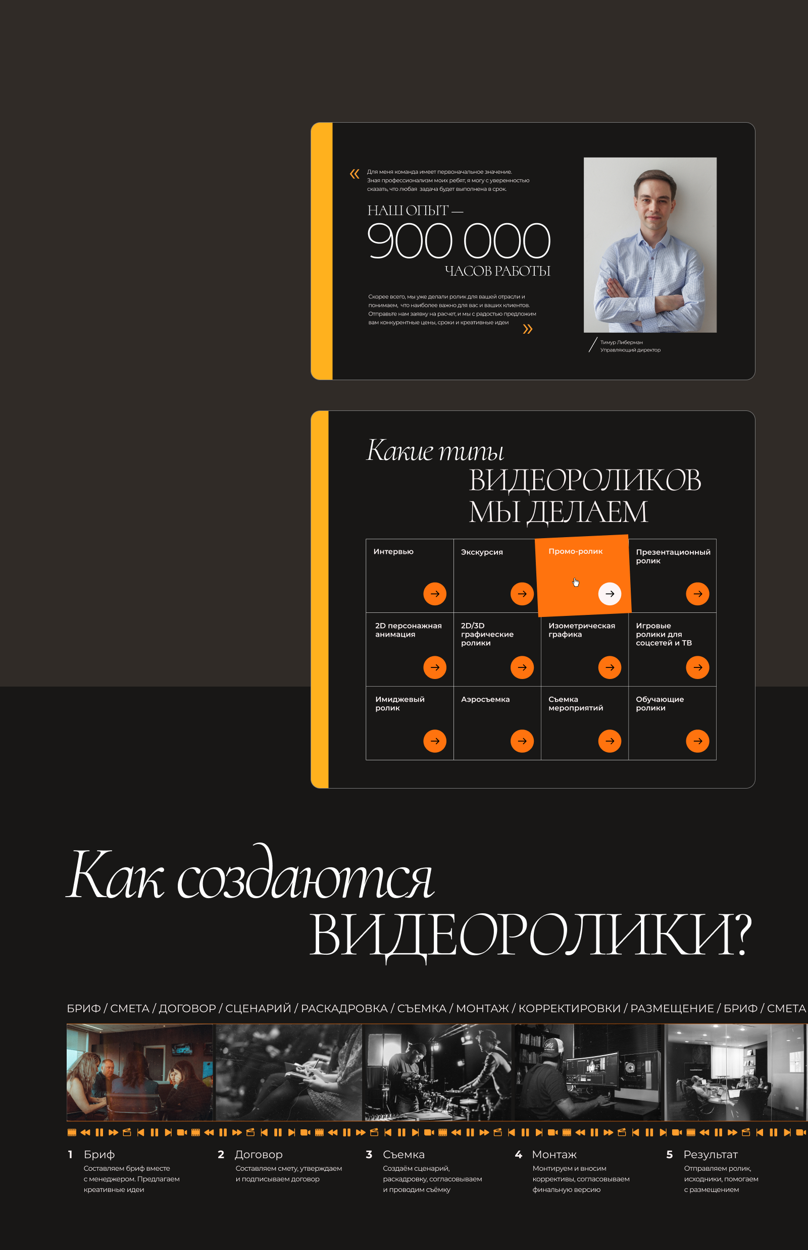 Сайт видеостудии — Изображение №4 — Интерфейсы, Графика на Dprofile