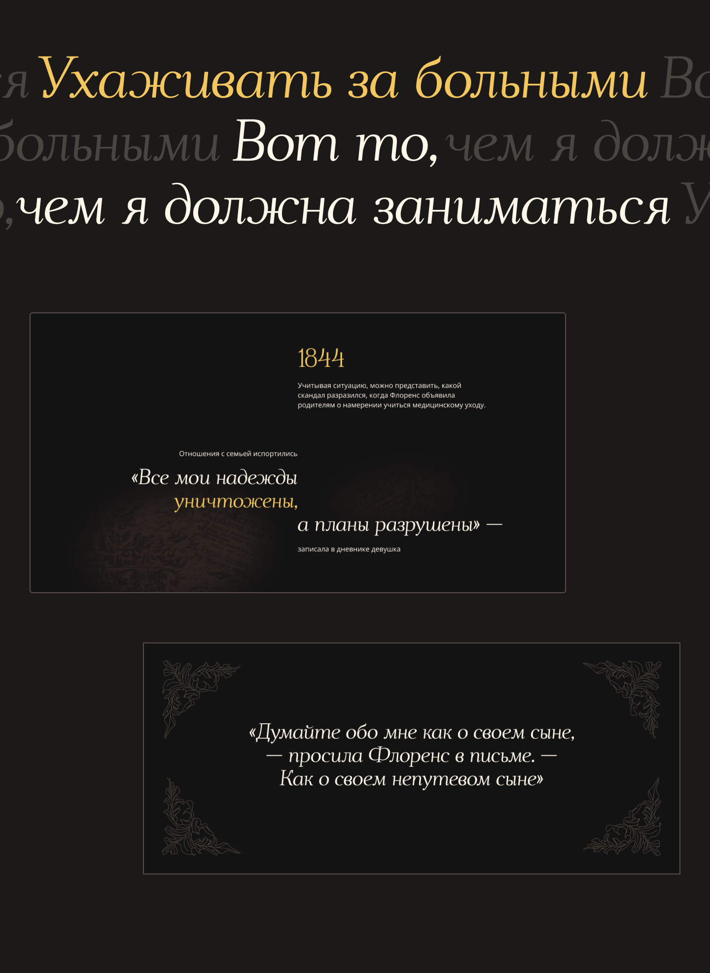Флоренс Найтингейл - Леди с лампой — Изображение №7 — Интерфейсы, Графика на Dprofile