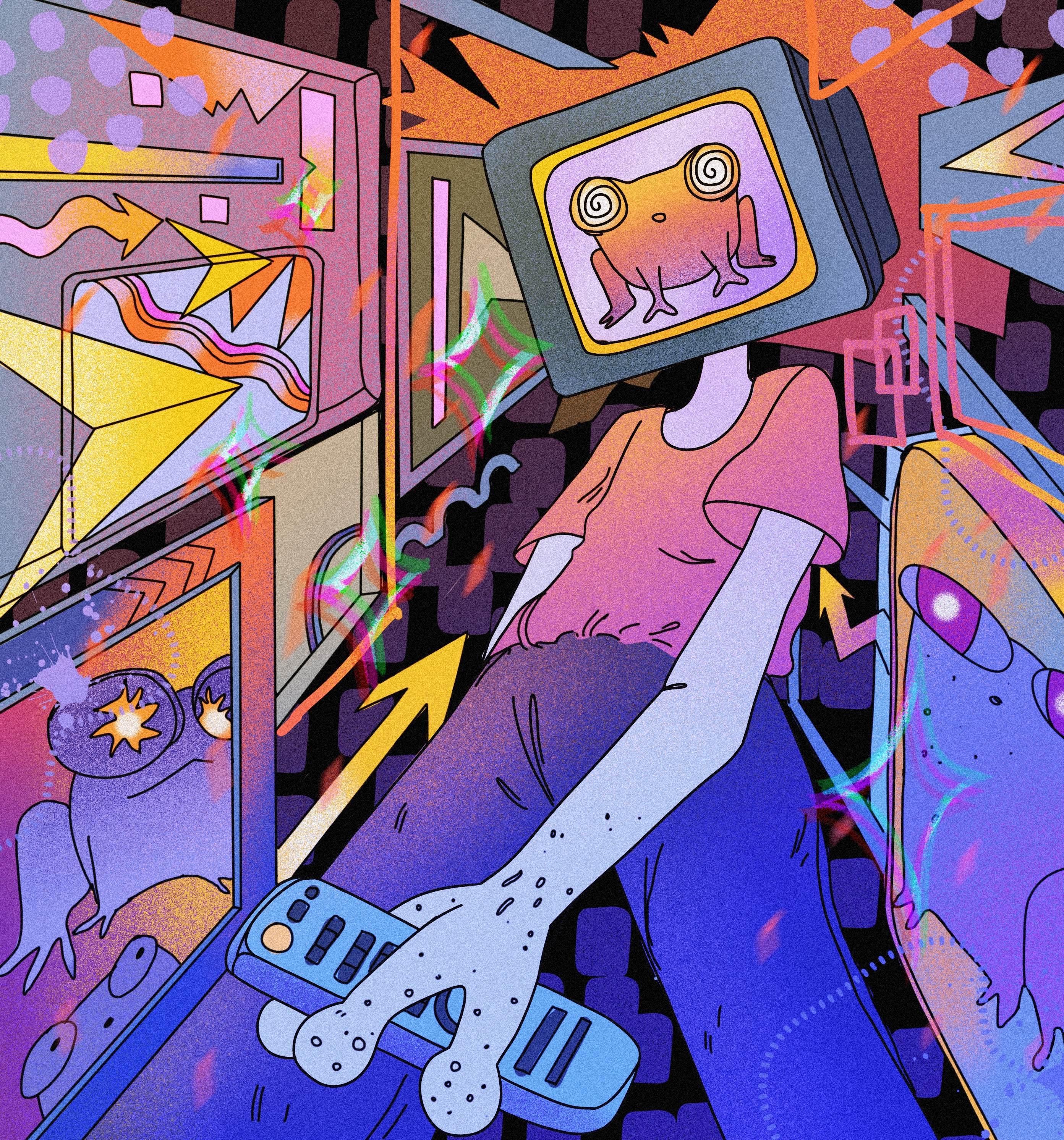 Лягушки | серия иллюстраций — Изображение №17 — Иллюстрация на Dprofile