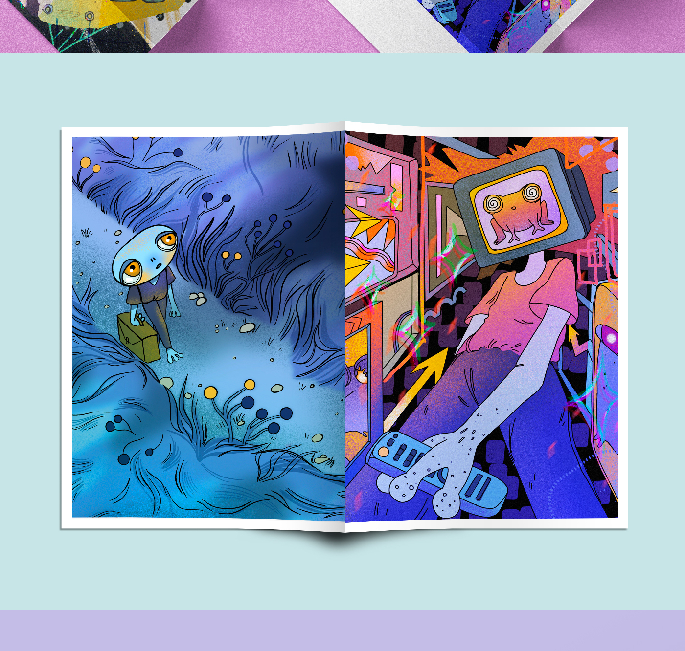 Лягушки | серия иллюстраций — Изображение №8 — Иллюстрация на Dprofile