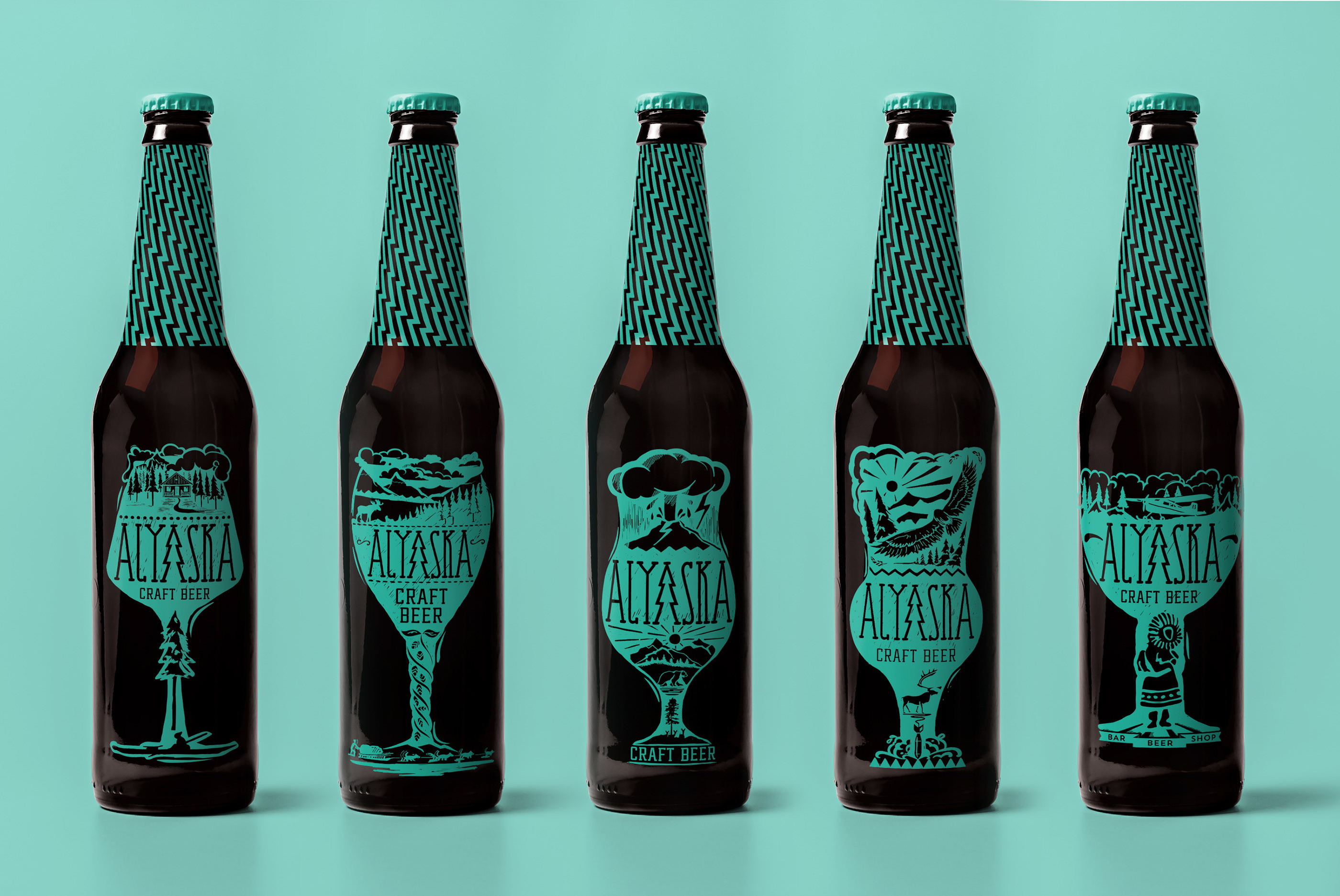 ALYASKA BAR — Изображение №5 — Брендинг, Иллюстрация на Dprofile