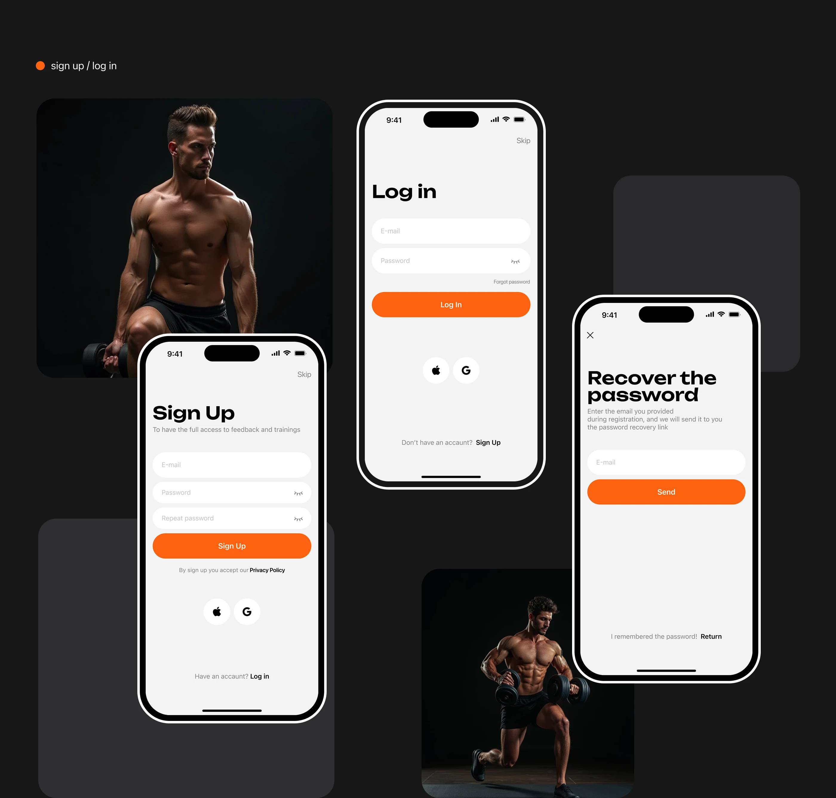 Move On Fitness App — Изображение №7 — Интерфейсы на Dprofile