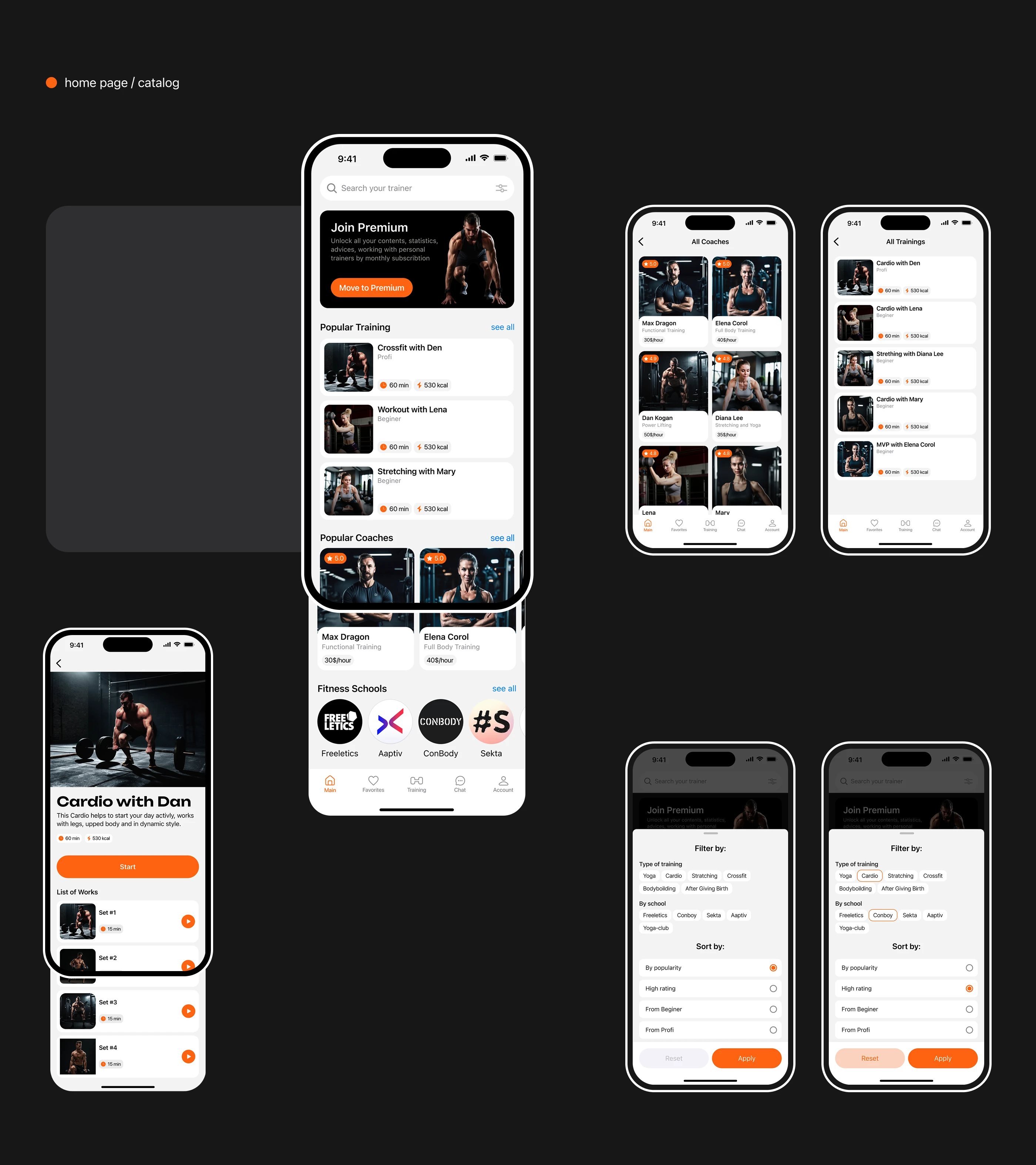 Move On Fitness App — Изображение №10 — Интерфейсы на Dprofile