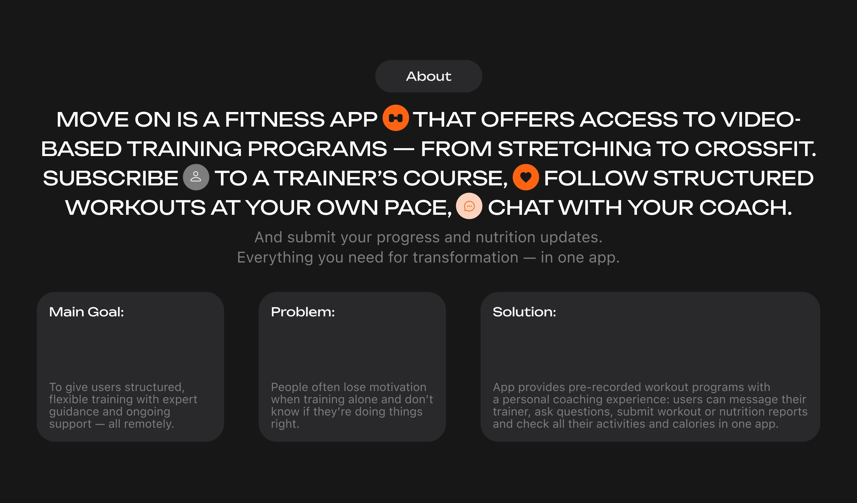 Move On Fitness App — Изображение №2 — Интерфейсы на Dprofile
