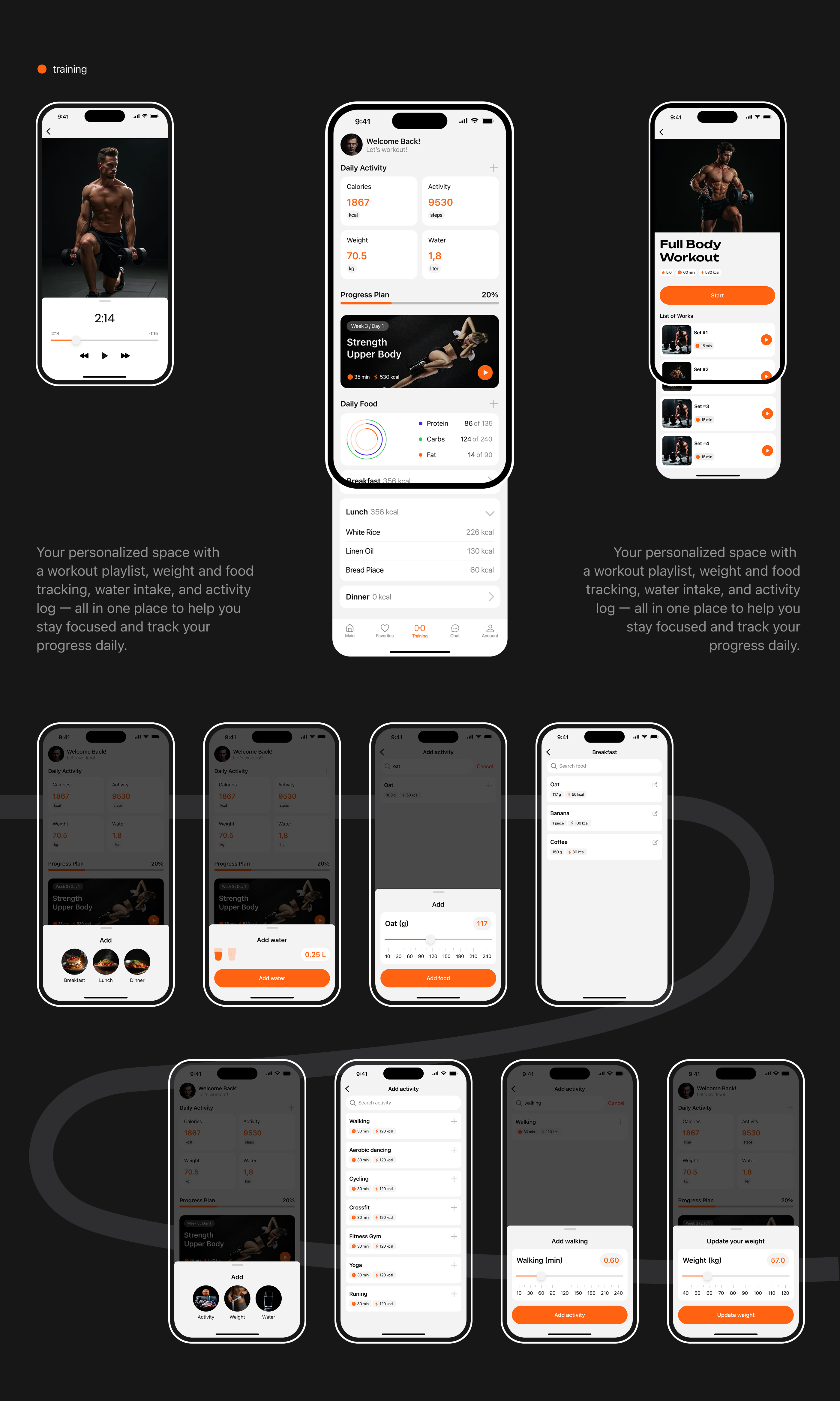 Move On Fitness App — Изображение №14 — Интерфейсы на Dprofile