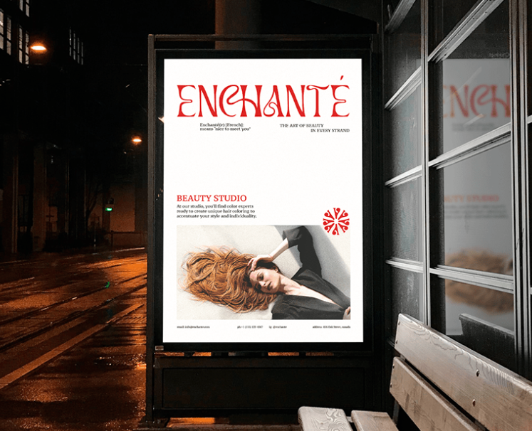 Enchante Логотип и фирменный стиль для салона красоты на Dprofile